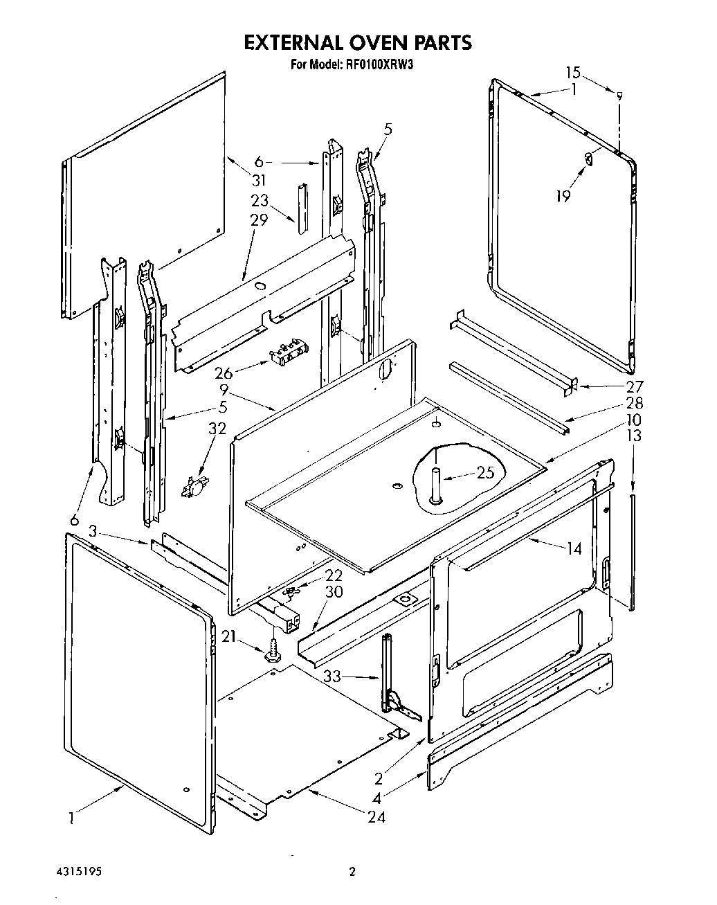 02 - EXTERNAL OVEN, LIT/OPTIONAL