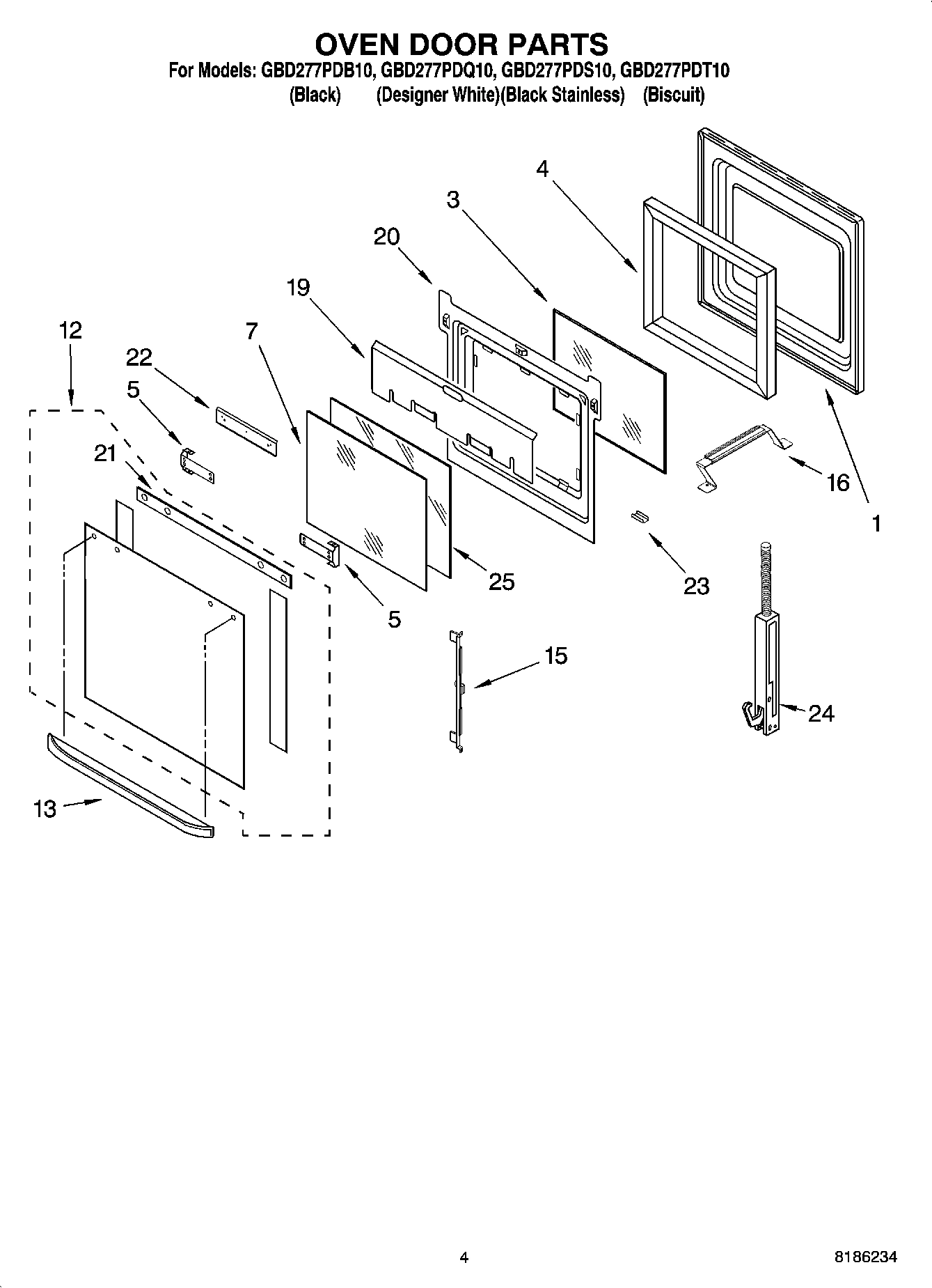 03 - OVEN DOOR PARTS