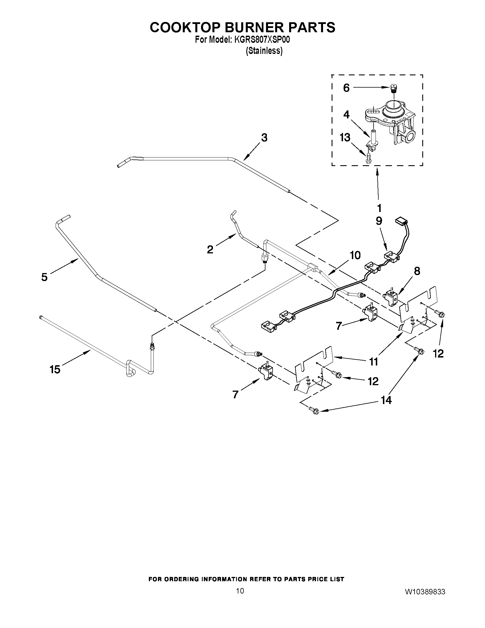 07 - COOKTOP BURNER PARTS