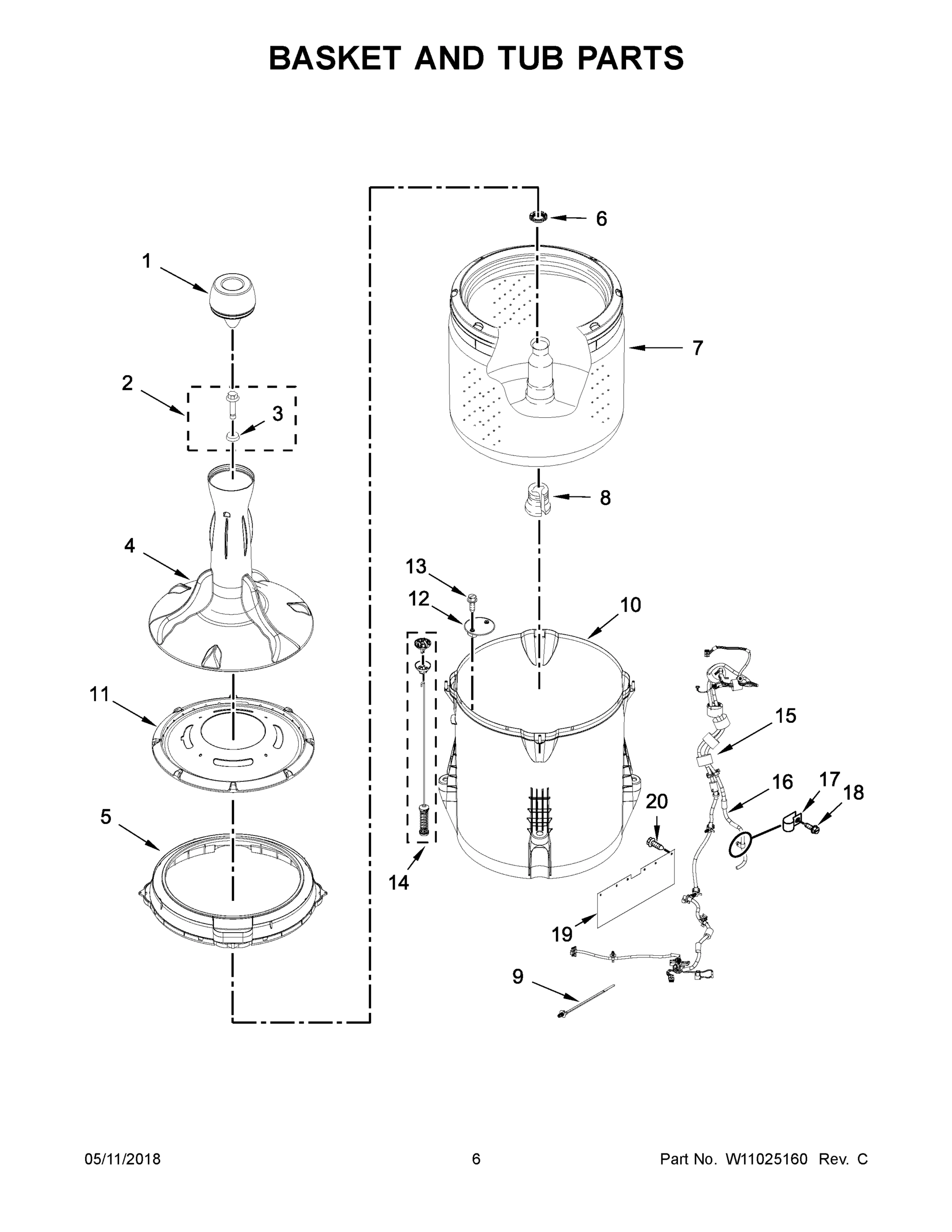 04 - BASKET AND TUB PARTS