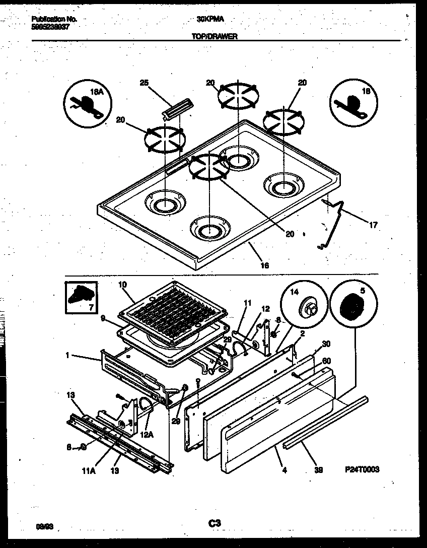 05 - COOKTOP AND BROILER DRAWER PARTS