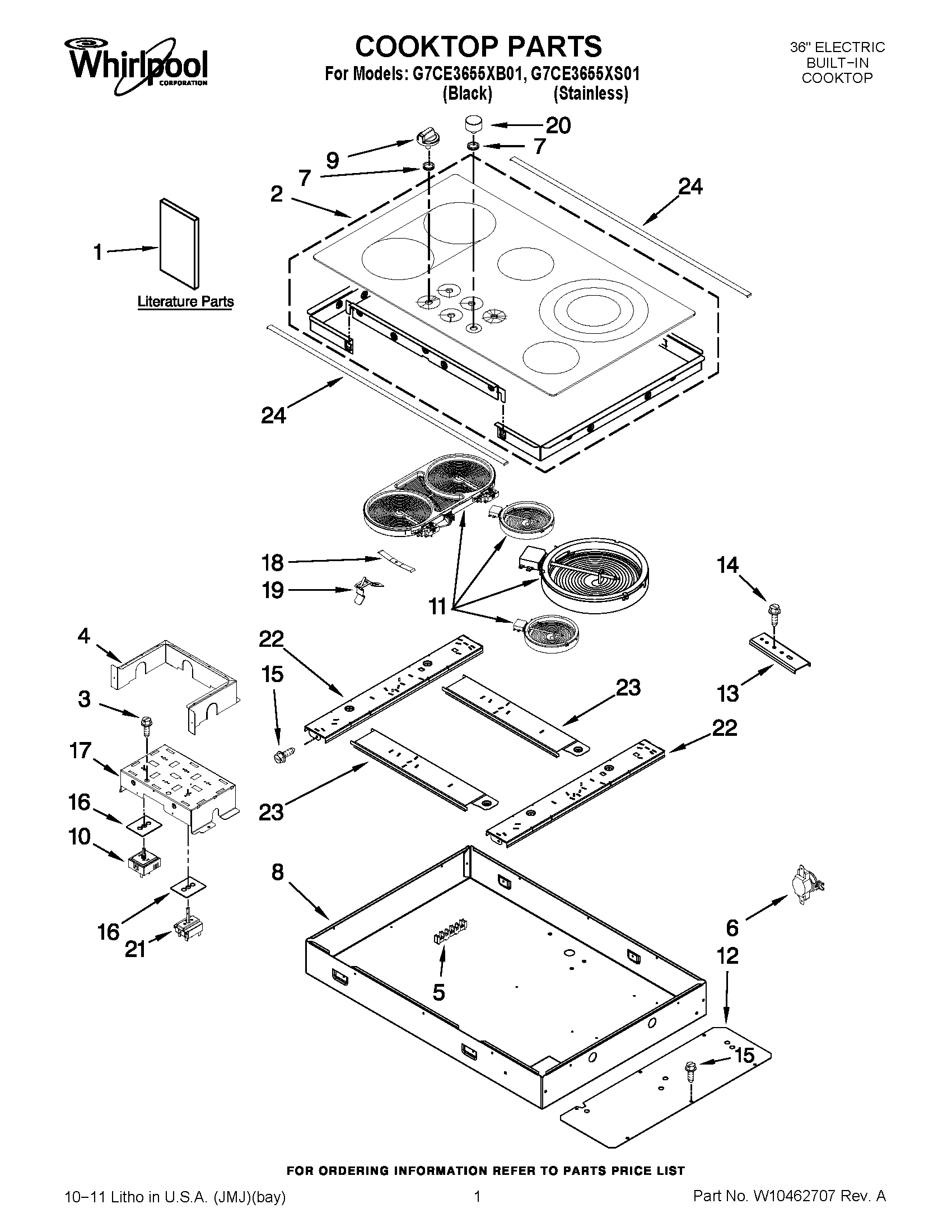 01 - COOKTOP PARTS