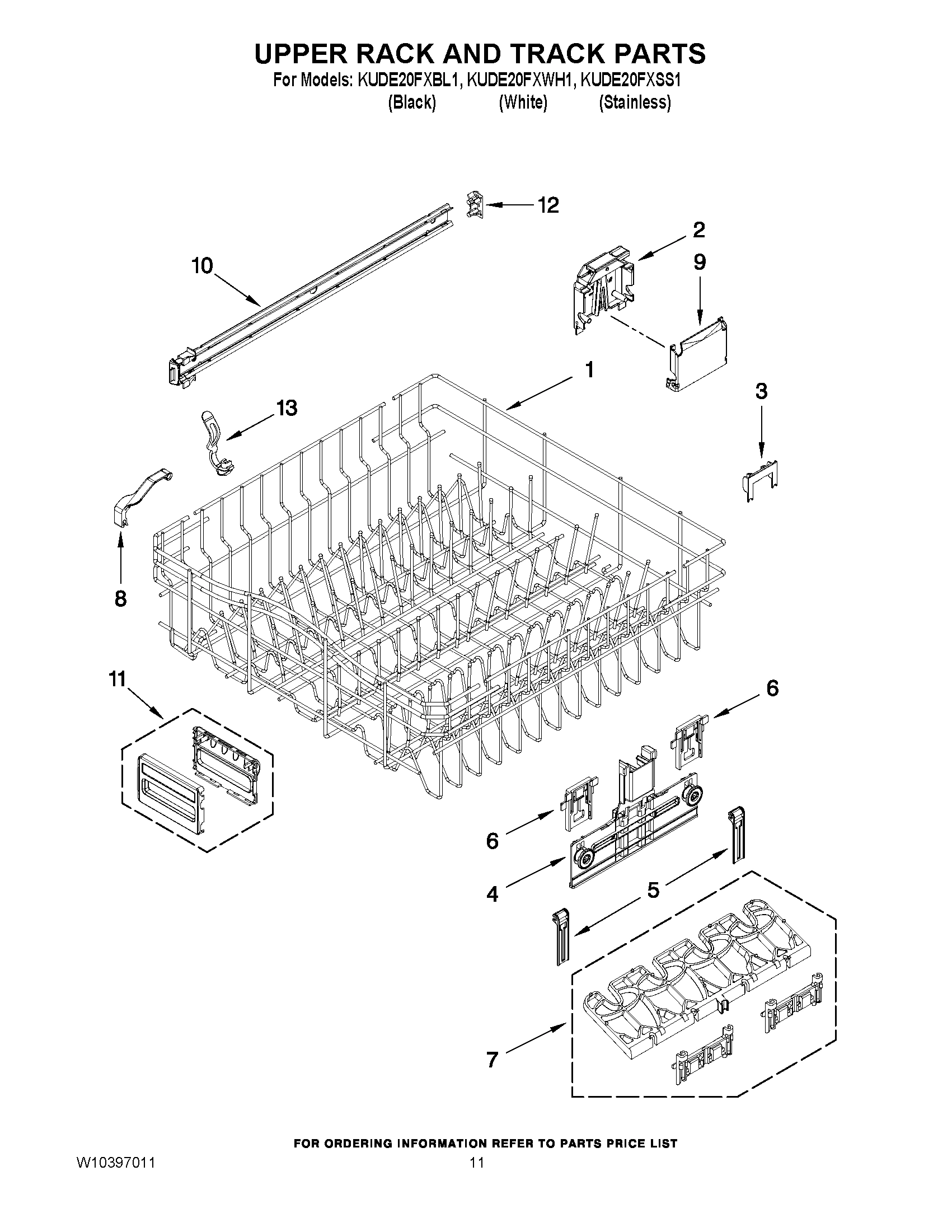 09 - UPPER RACK AND TRACK PARTS