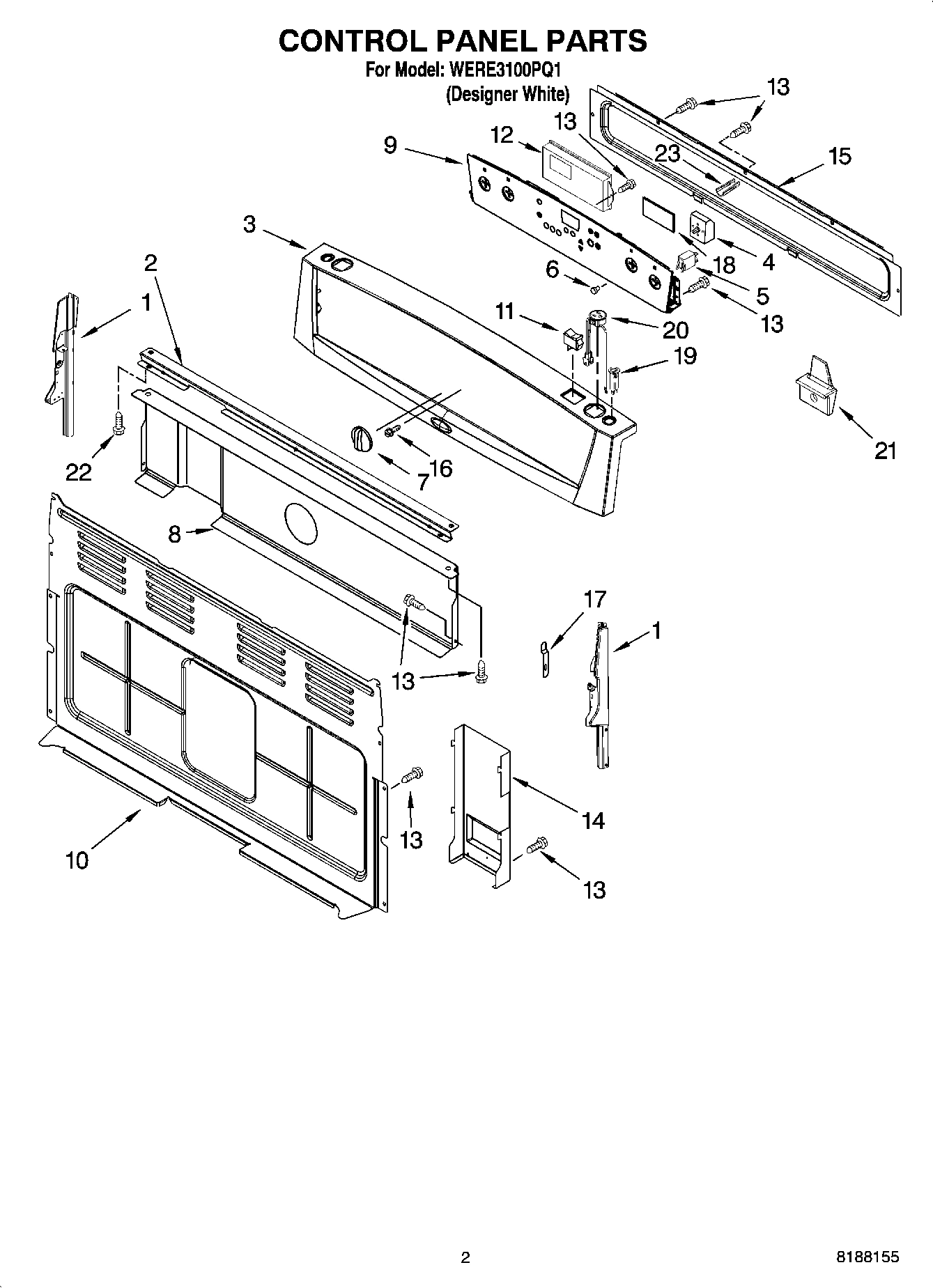02 - CONTROL PANEL PARTS