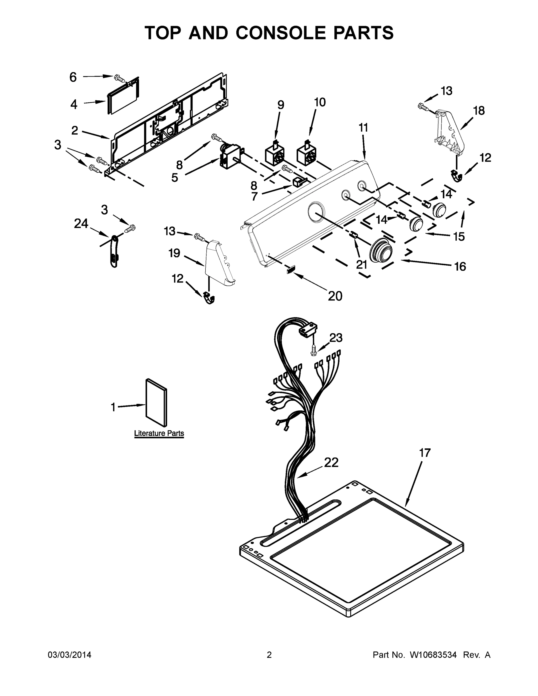 02 - TOP AND CONSOLE PARTS