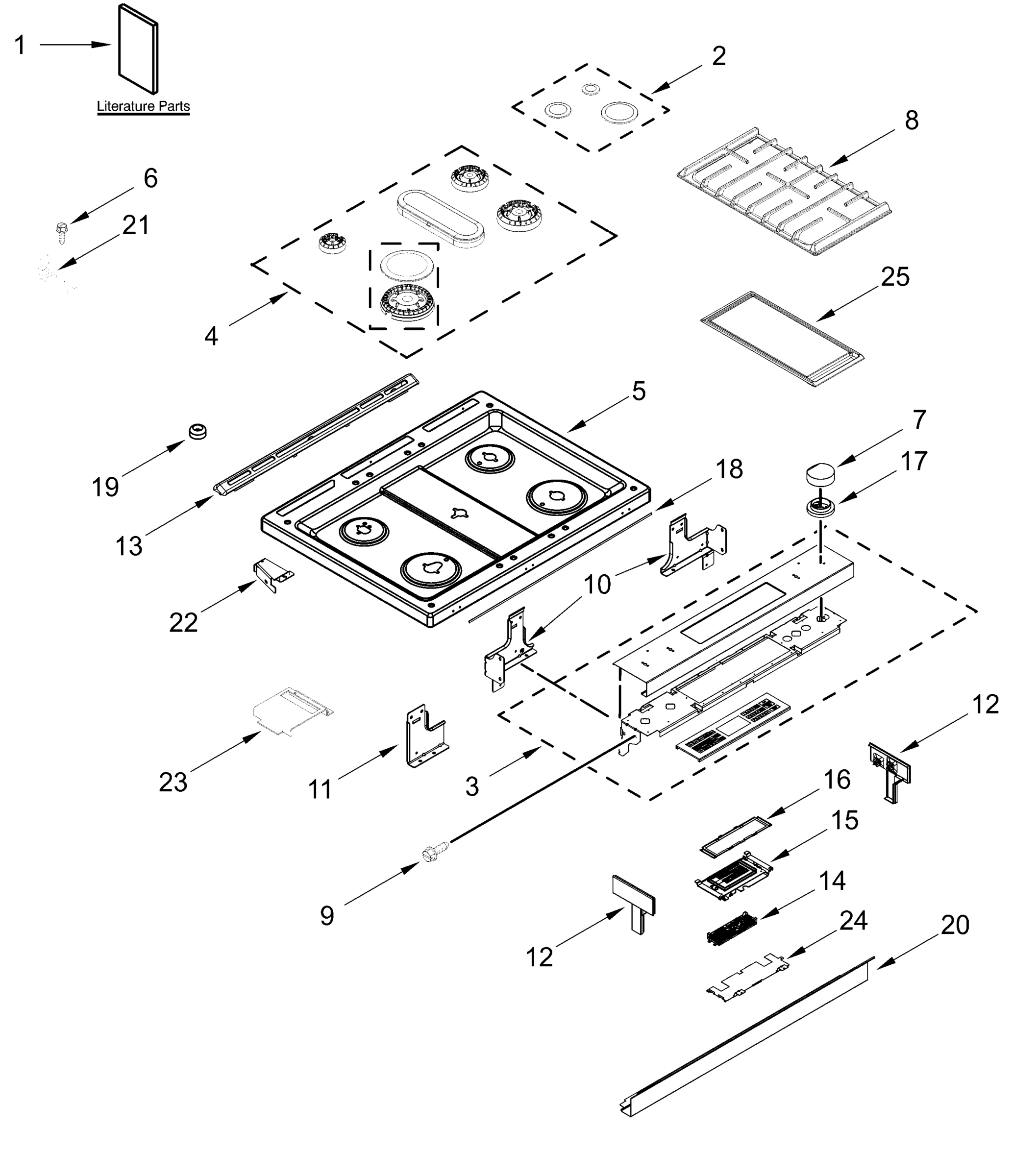 COOKTOP PARTS