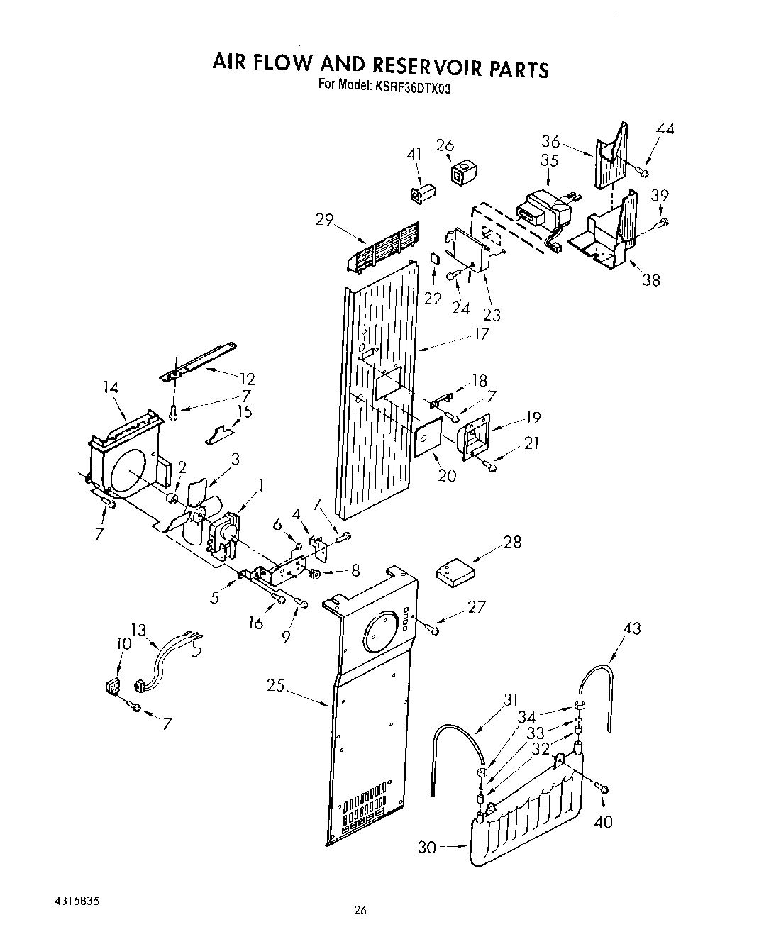 15 - AIR FLOW AND RESERVOIR