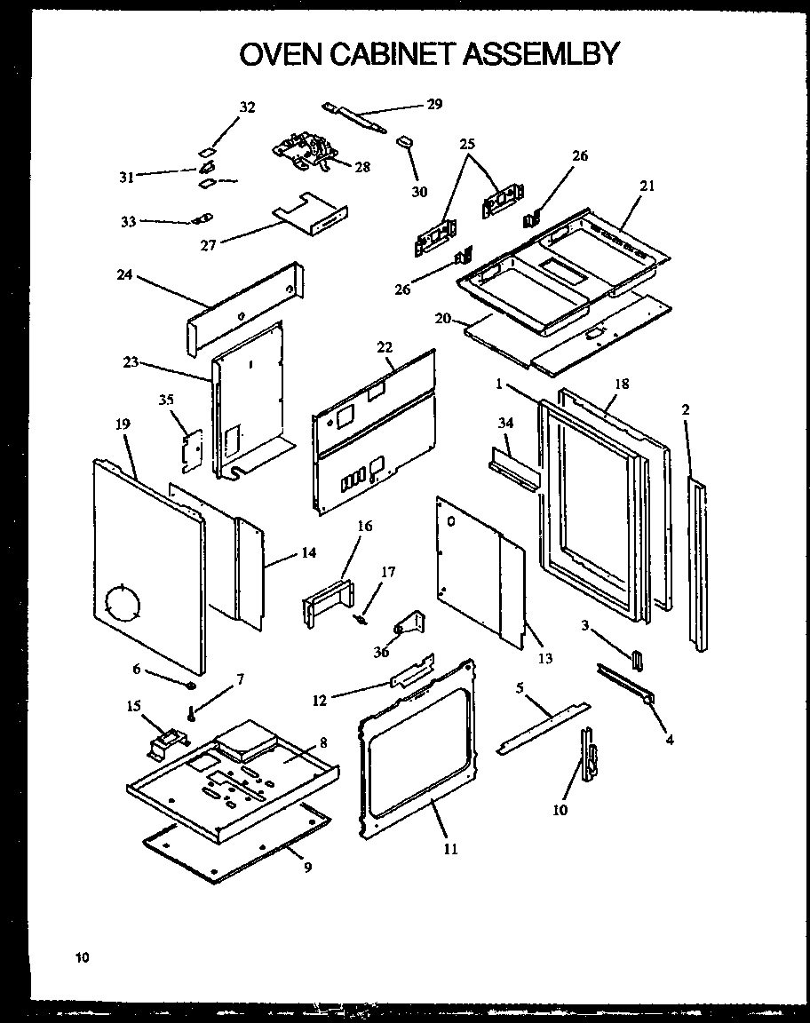 04 - OVEN CABINET ASSY
