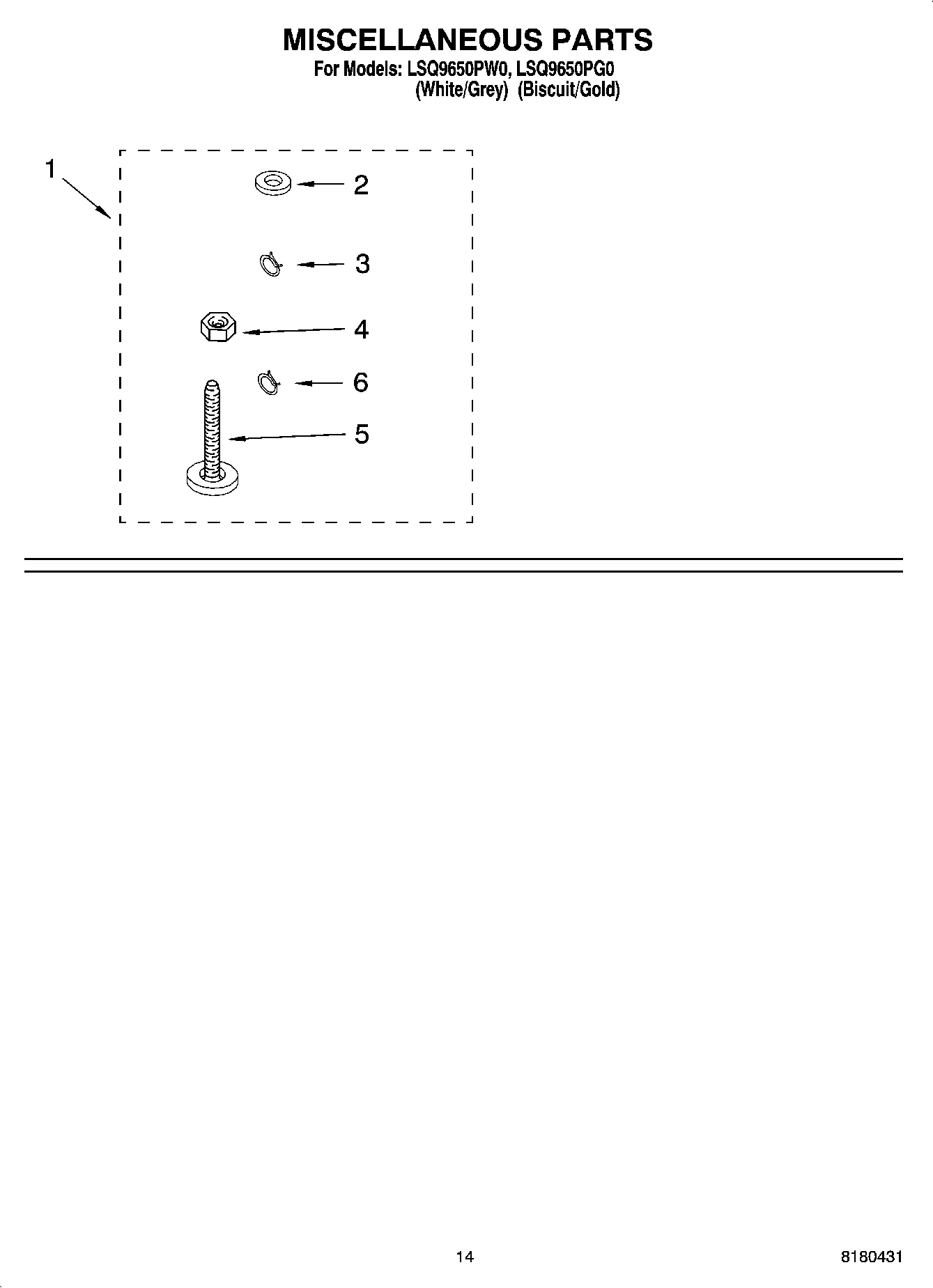 10 - MISCELLANEOUS PARTS OPTIONAL PARTS (NOT INCLUDED)