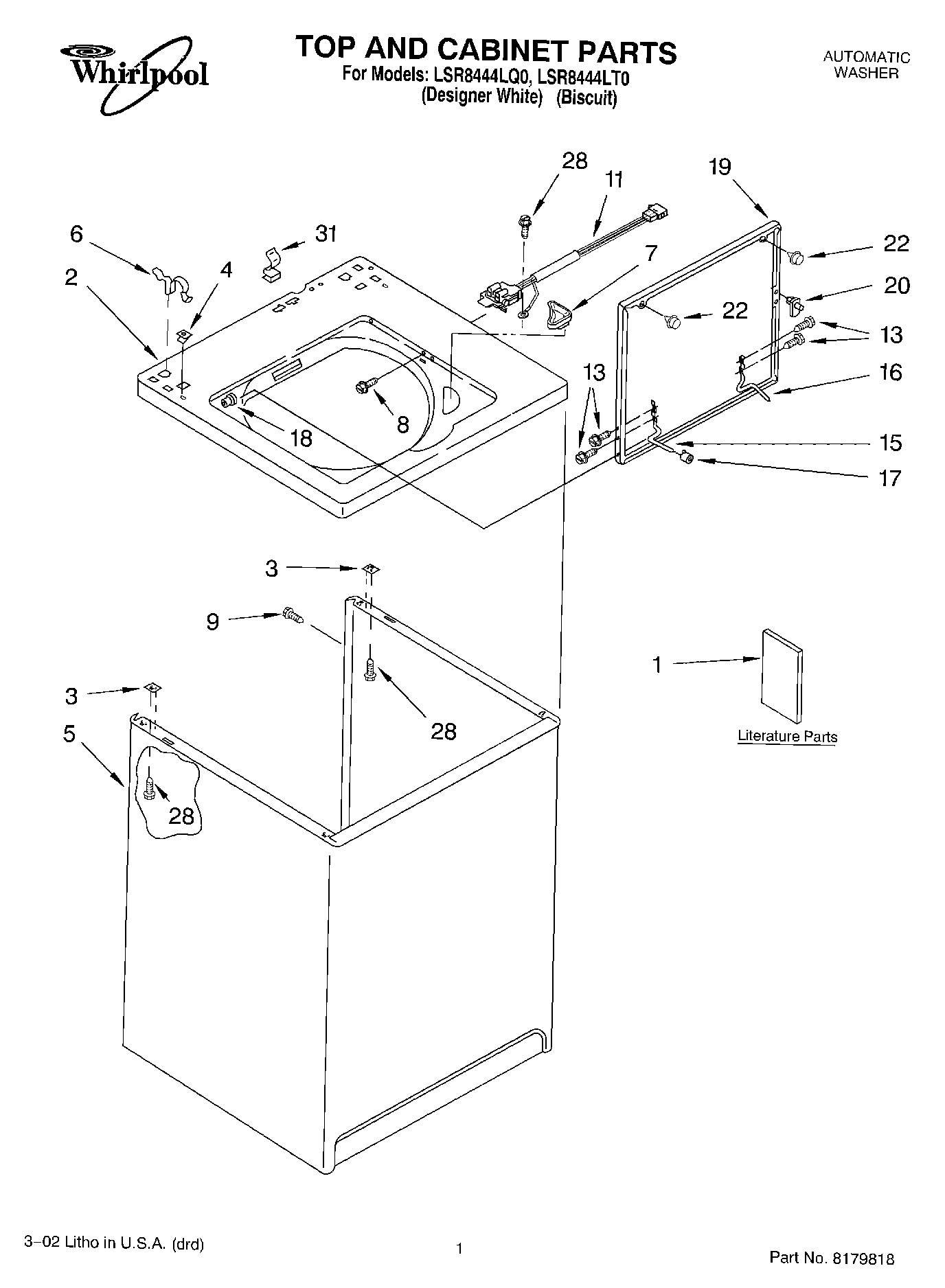 01 - TOP AND CABINET, LITERATURE