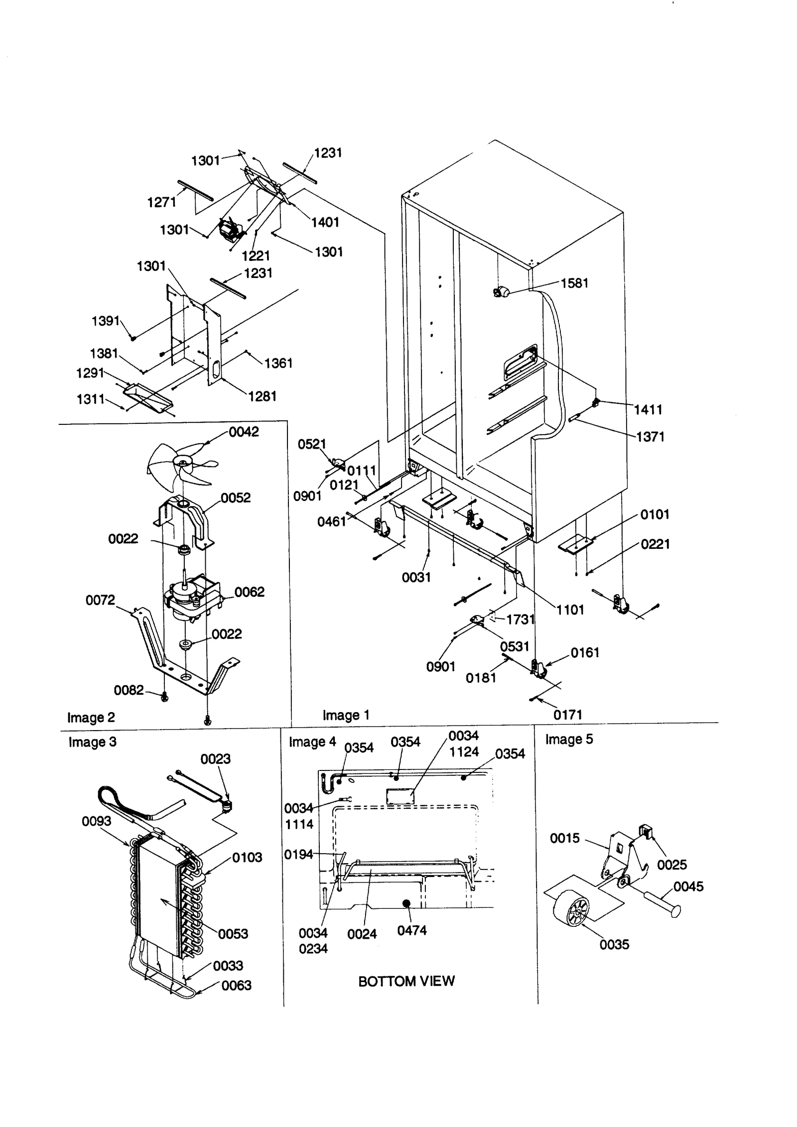 DRAIN SYSTEMS/ROLLERS/EVAPORATOR