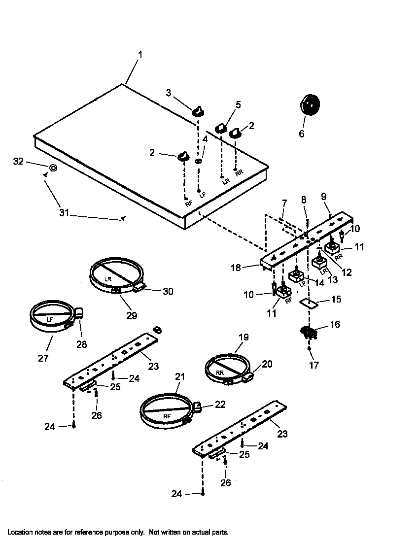 01 - COOKTOP ASSY