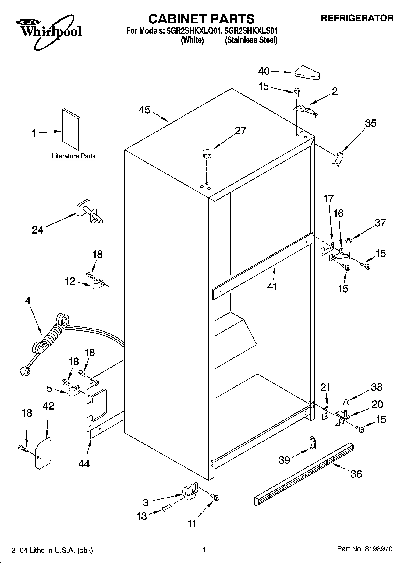 01 - CABINET PARTS