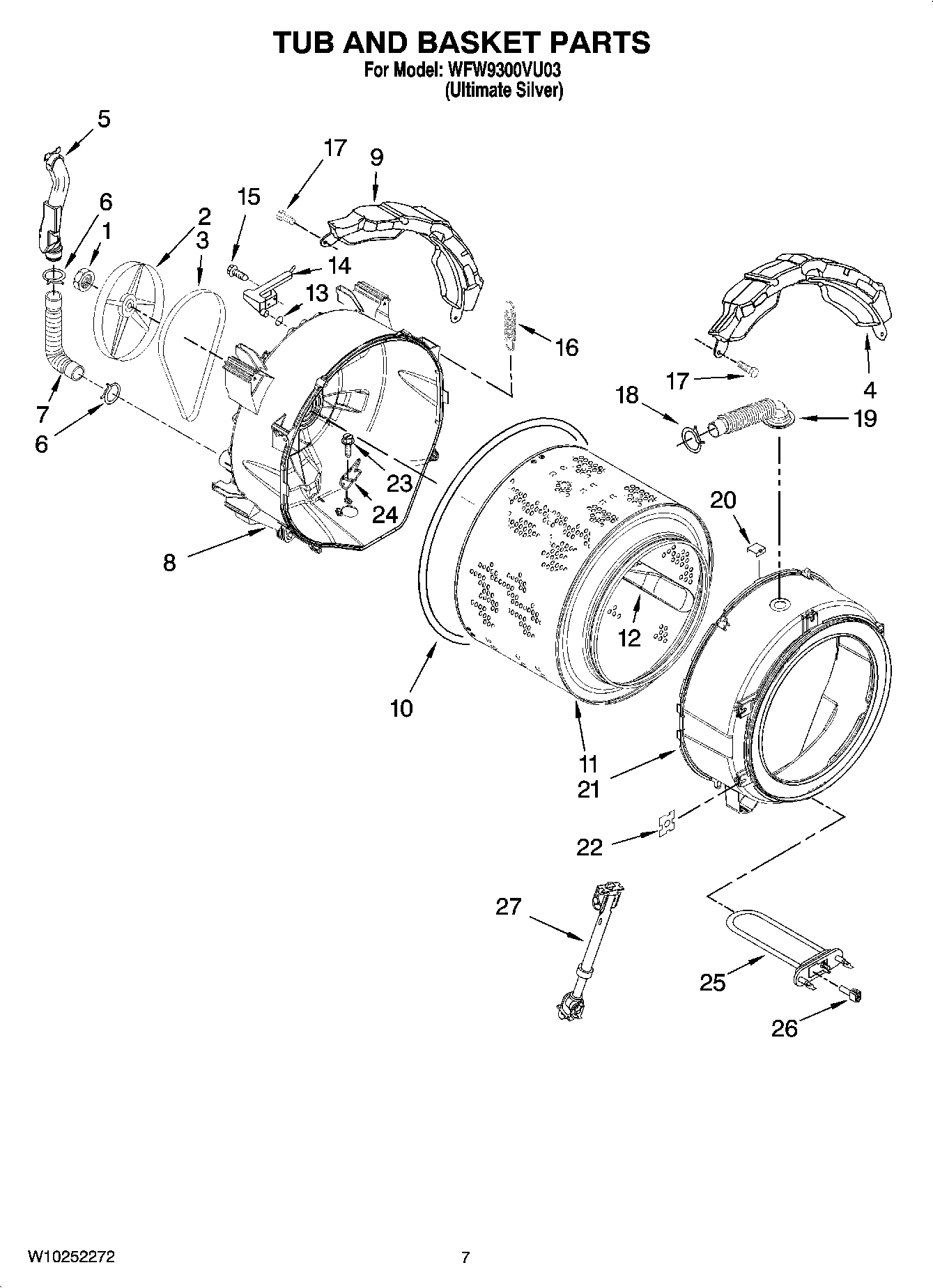 05 - TUB AND BASKET PARTS