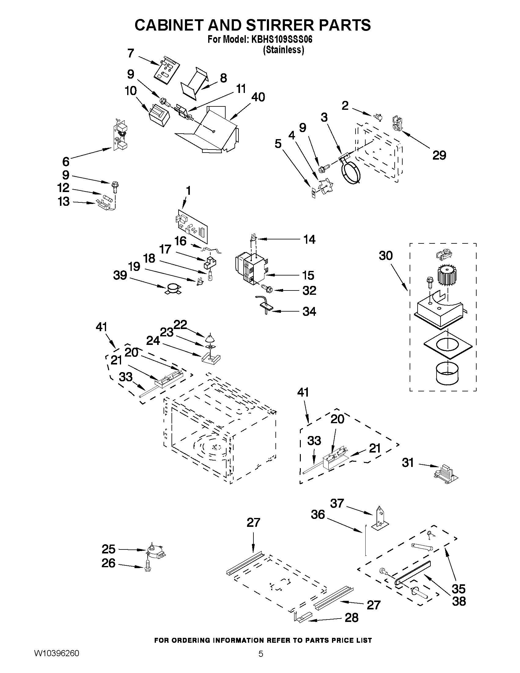 04 - CABINET AND STIRRER PARTS