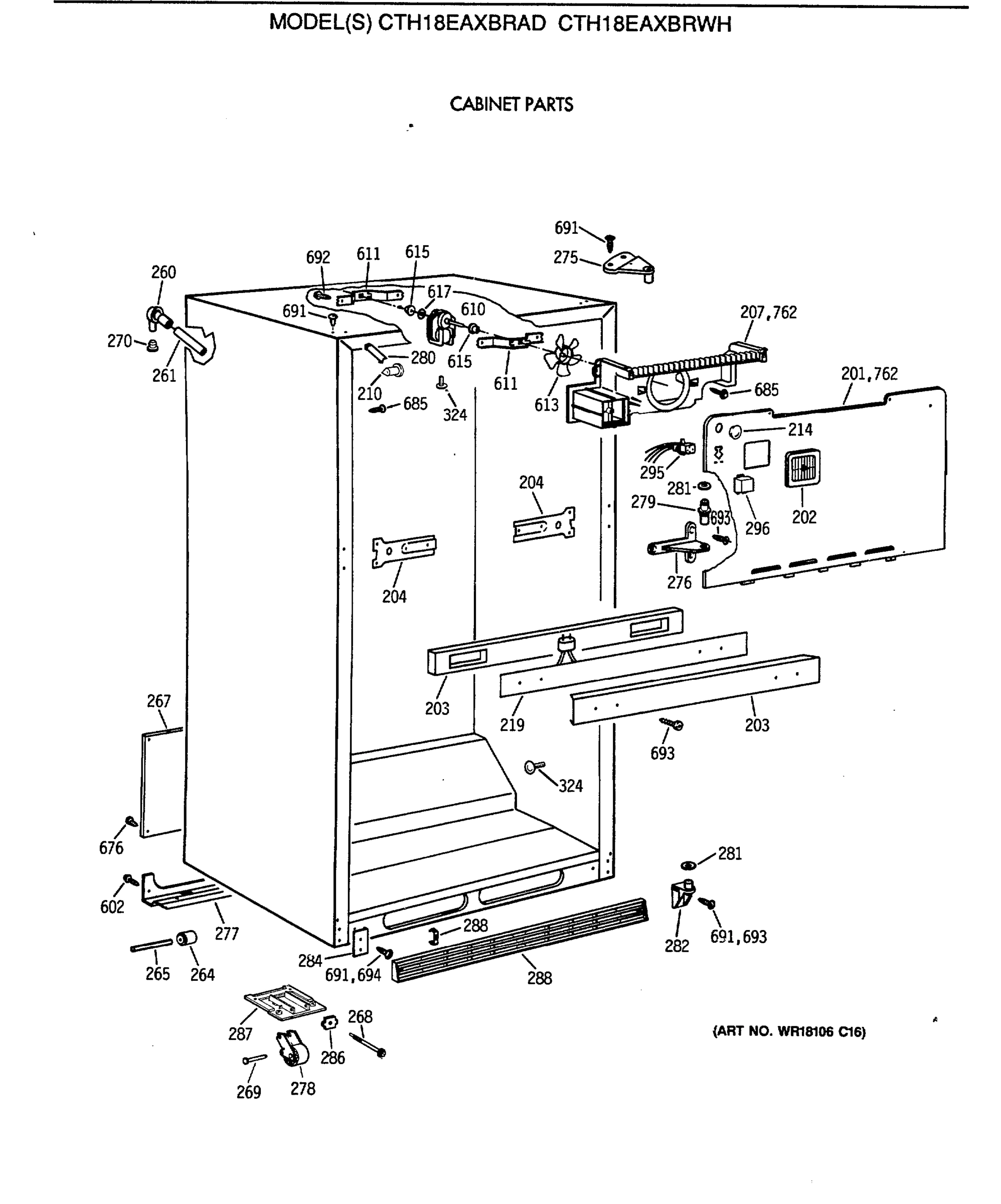 CABINET PARTS
