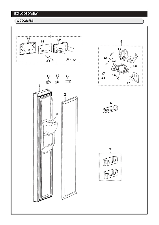 Freezer Door Parts