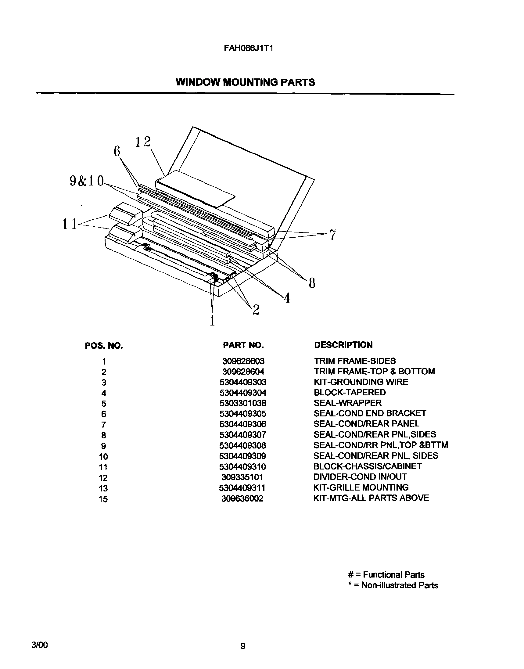 10 - WINDOW MOUNTING PARTS