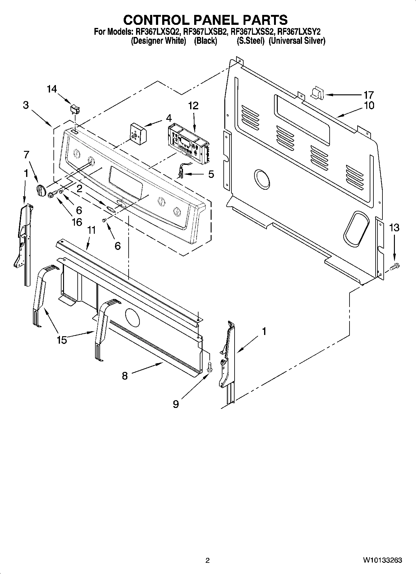 02 - CONTROL PANEL PARTS