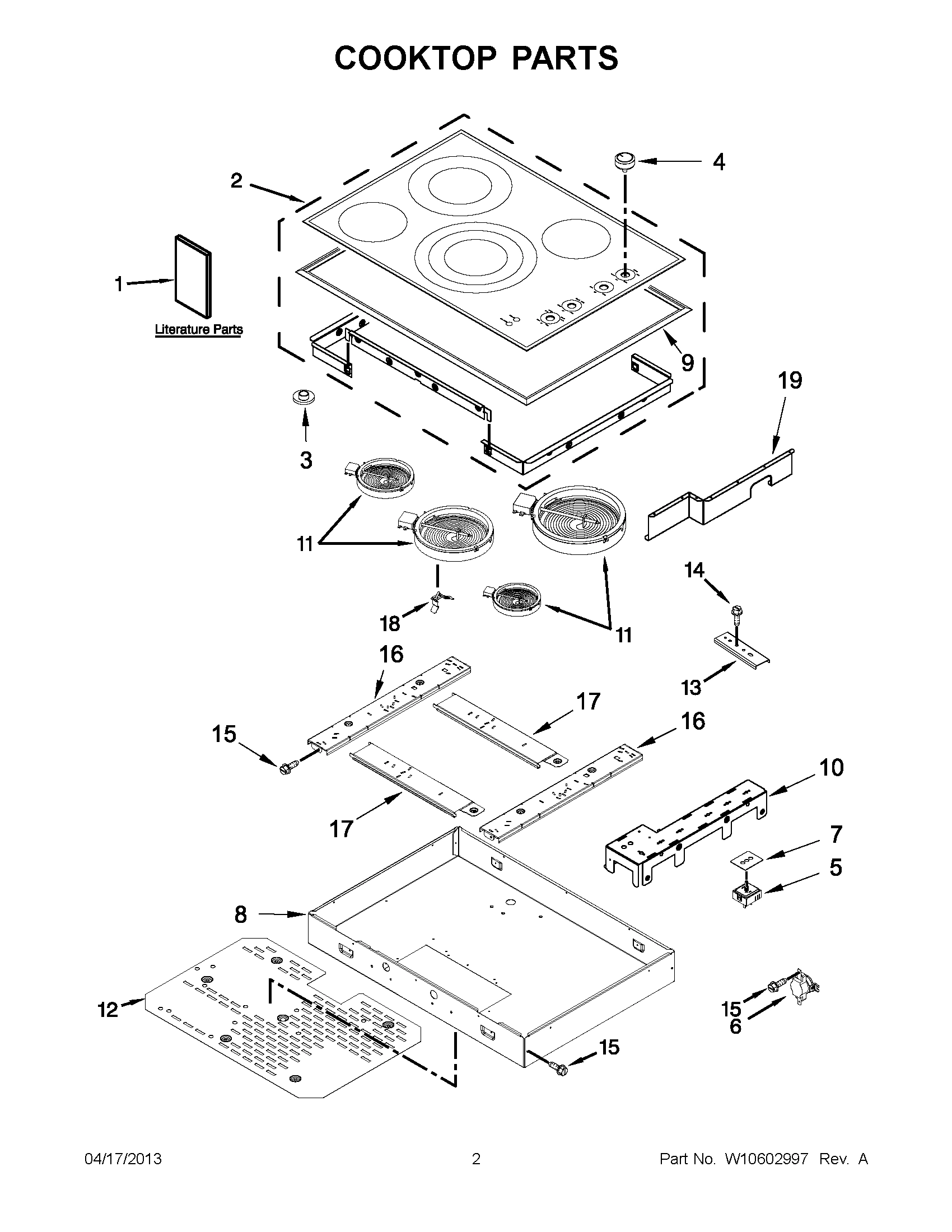 01 - COOKTOP PARTS