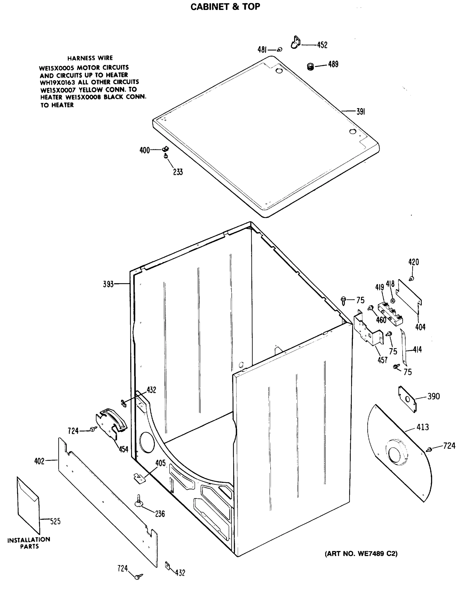 CABINET & TOP