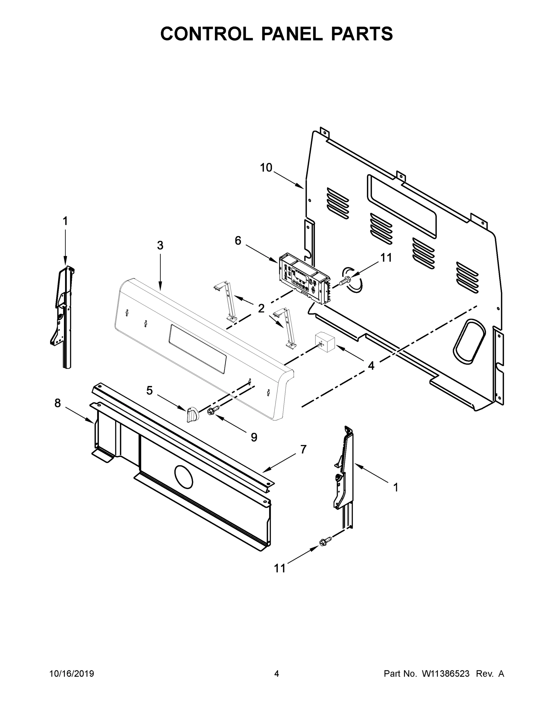 03 - CONTROL PANEL PARTS