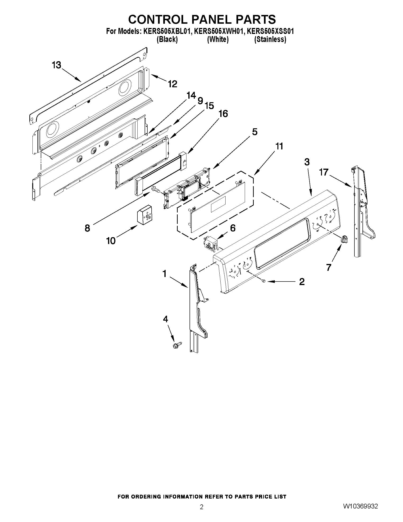 02 - CONTROL PANEL PARTS