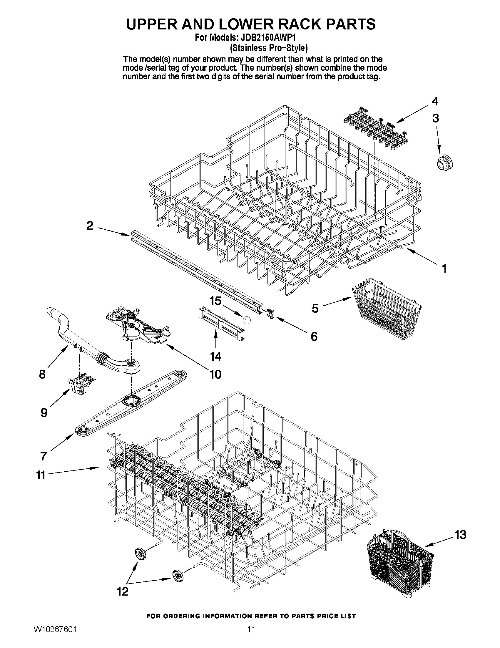 09 - UPPER AND LOWER RACK PARTS