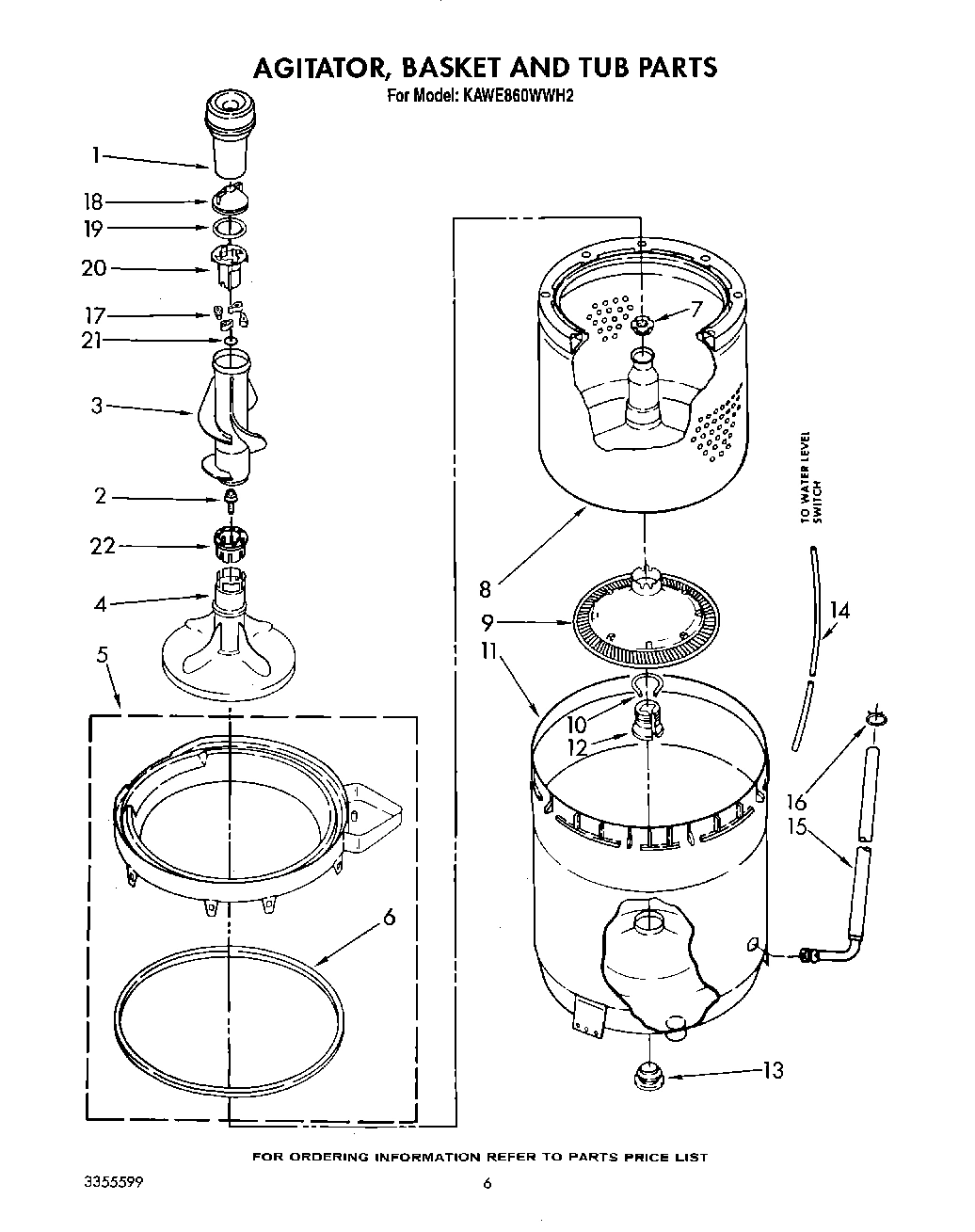 04 - AGITATOR, BASKET AND TUB