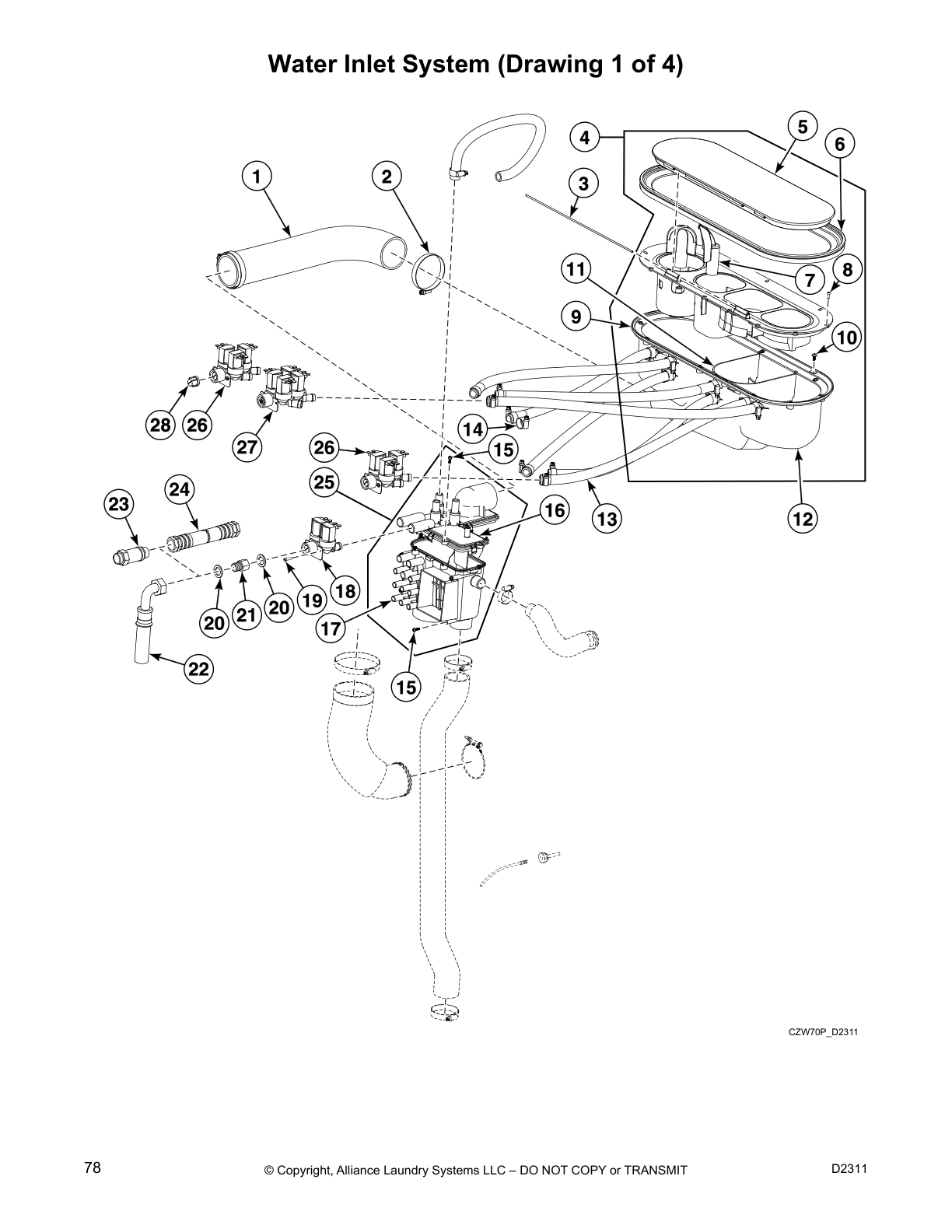 Water Inlet System (Drawing 1 of 4)