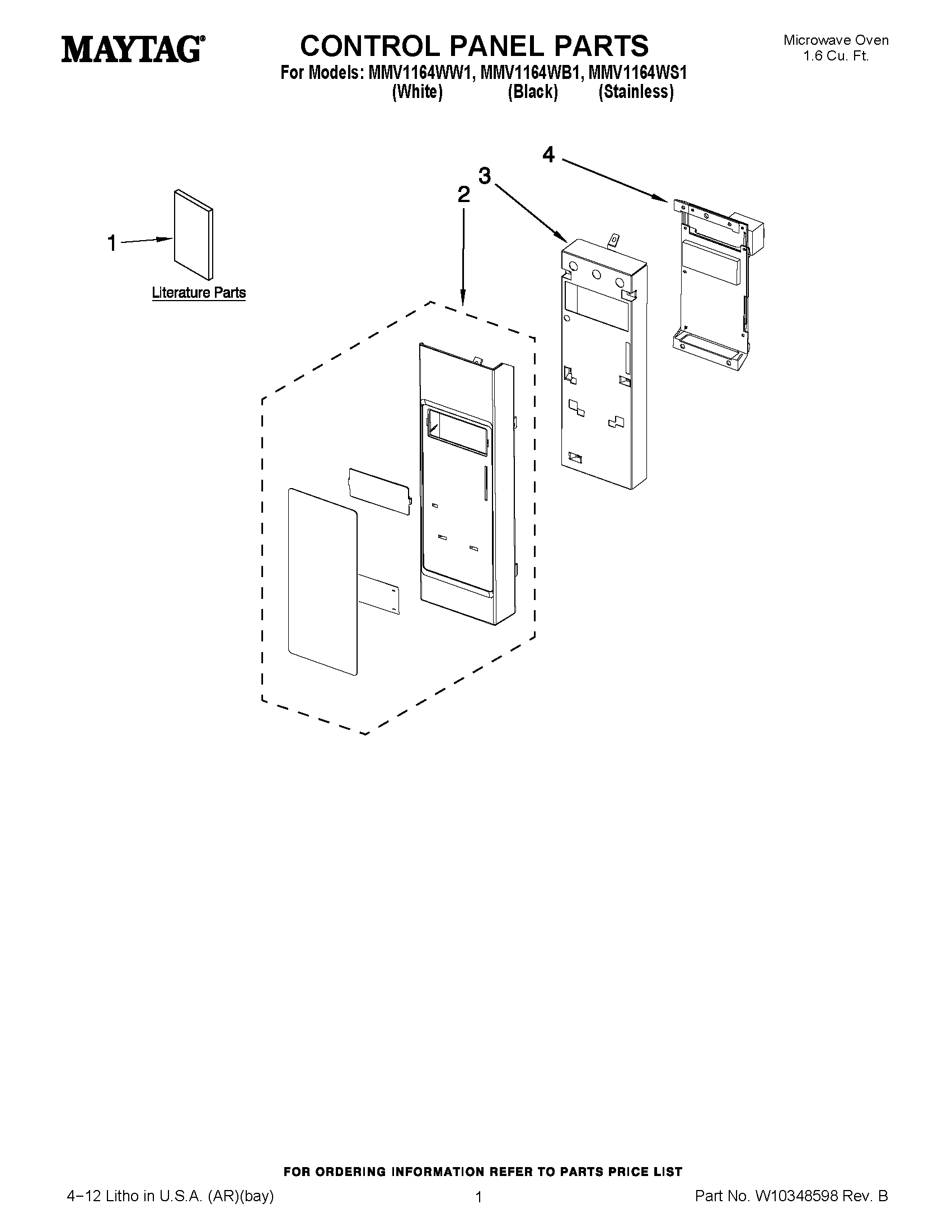 01 - CONTROL PANEL PARTS