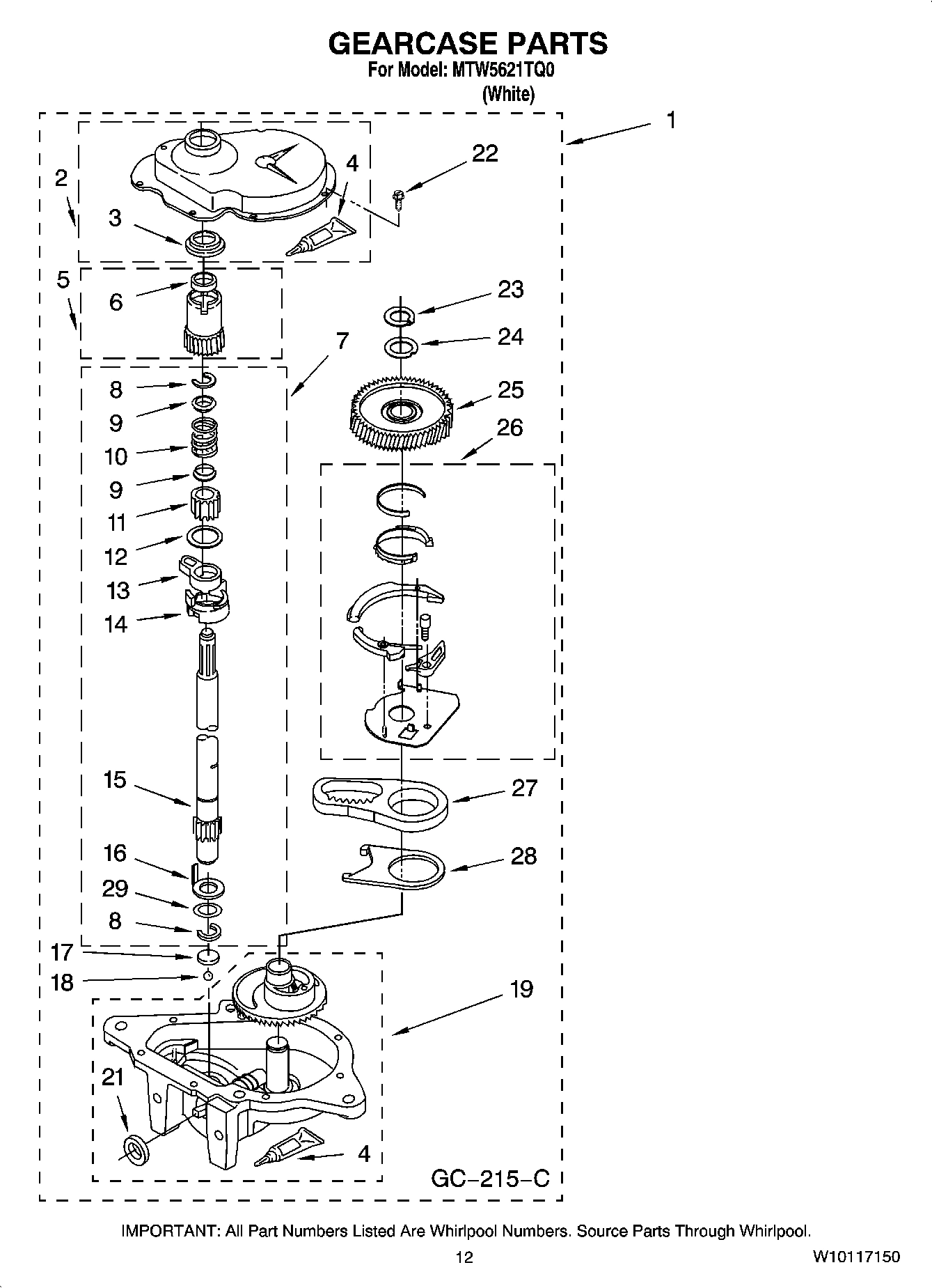 08 - GEARCASE PARTS, OPTIONAL PARTS (NOT INCLUDED)