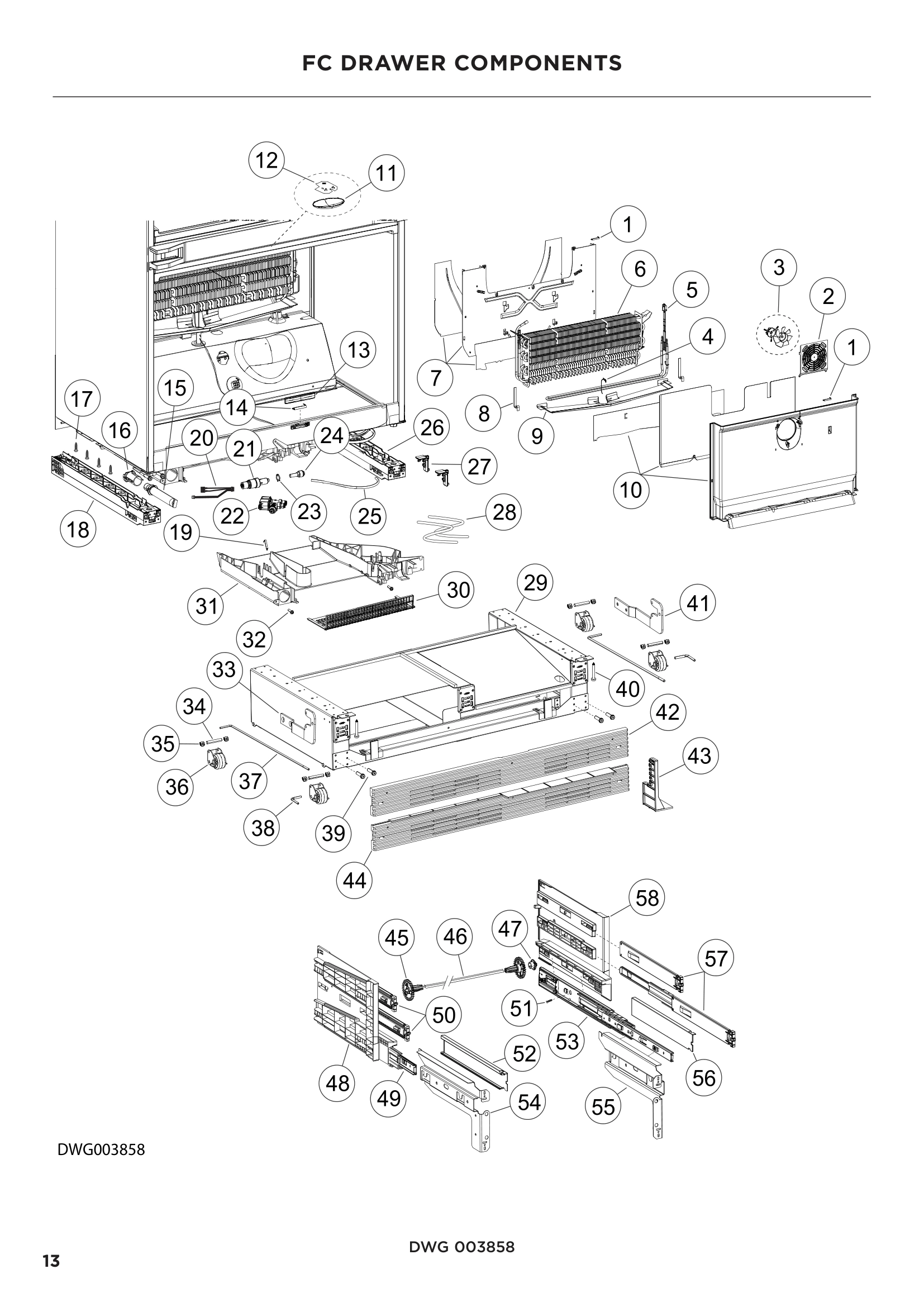 FC DRAWER COMPONENTS