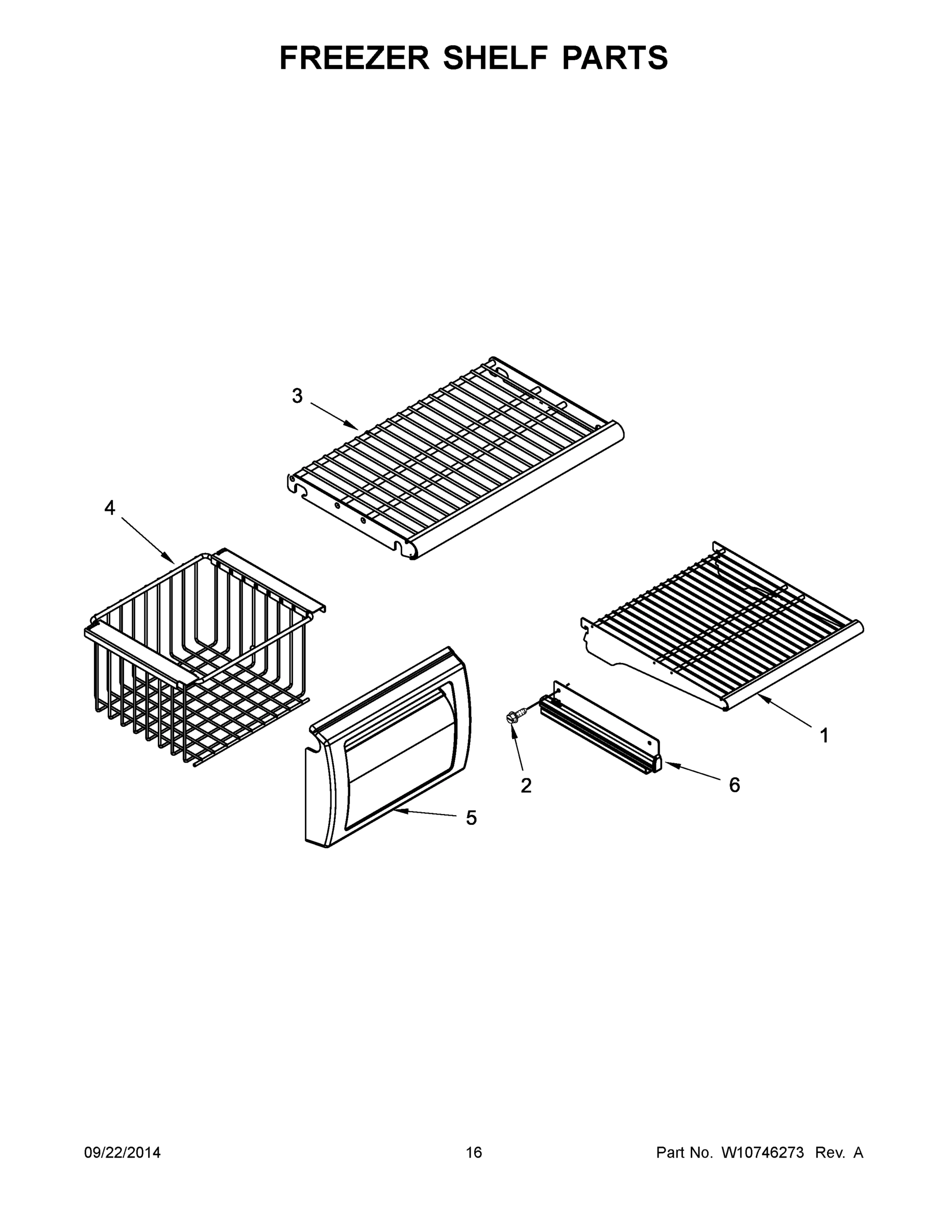 09 - FREEZER SHELF PARTS
