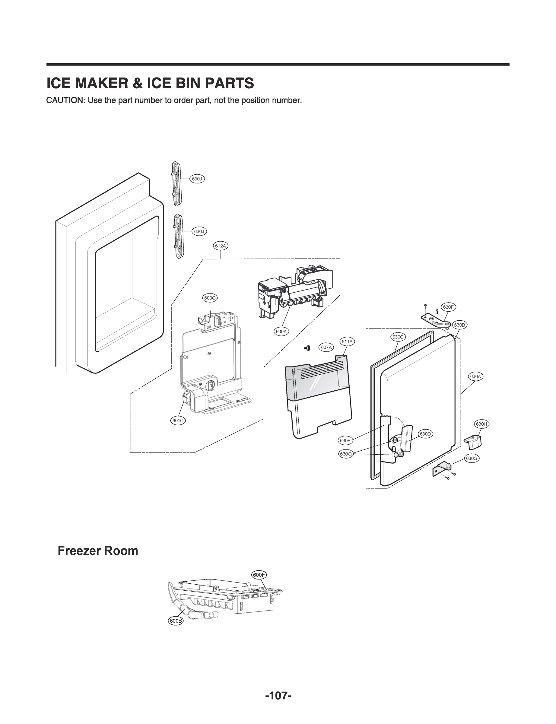 ICEMAKER & ICE BIN PARTS