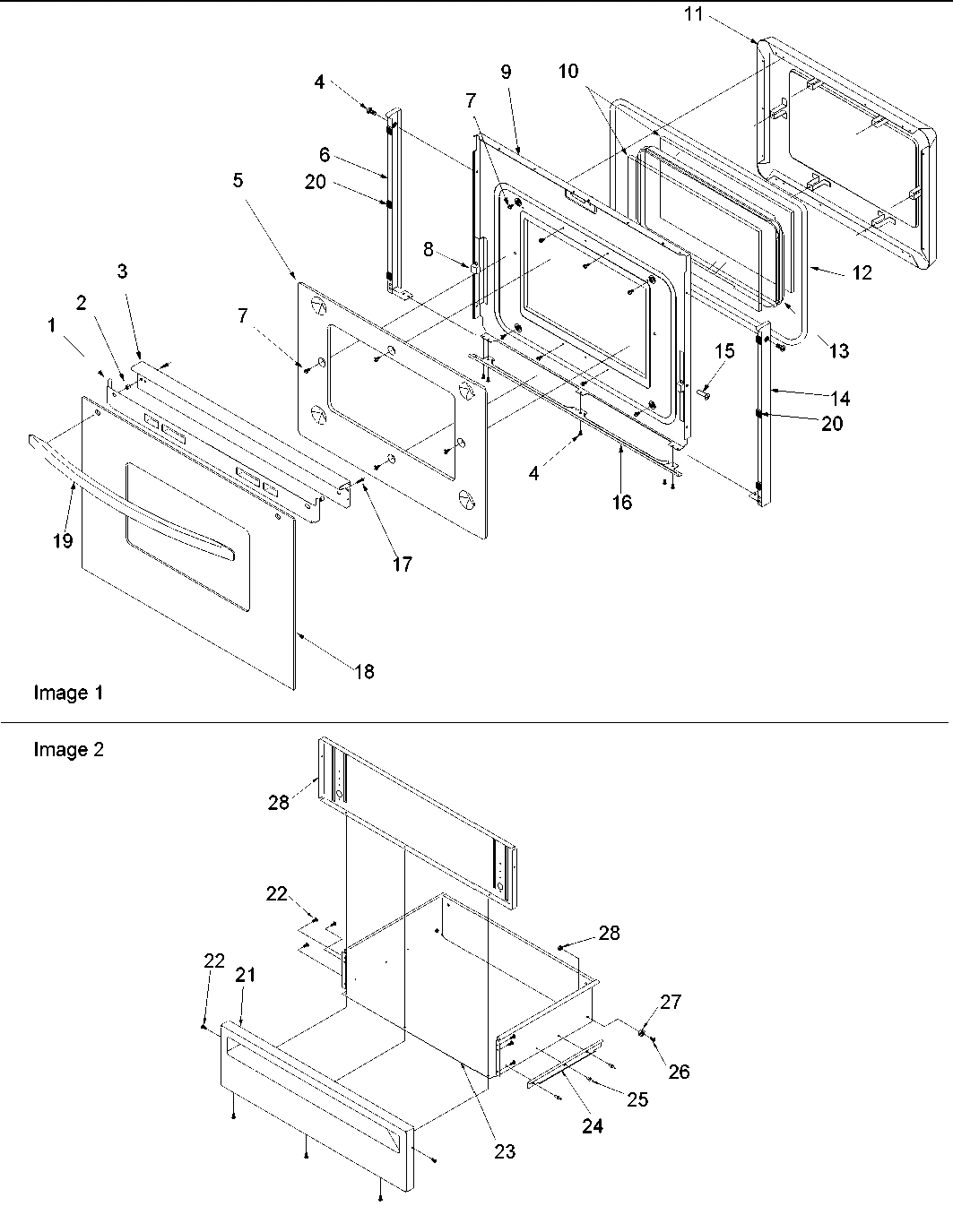 05 - Oven Door and Storage Door