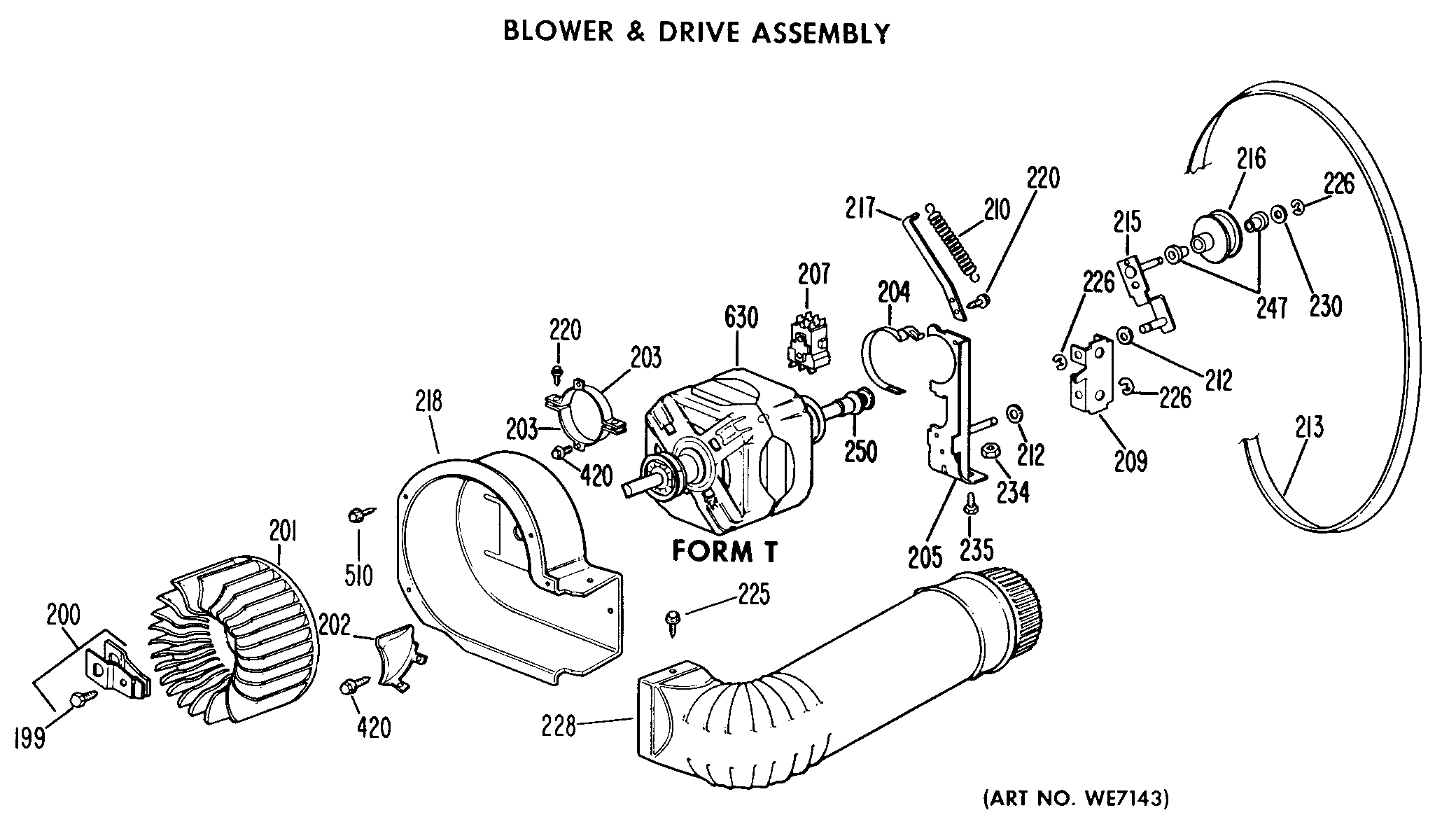 BLOWER & DRIVE ASSEMBLY