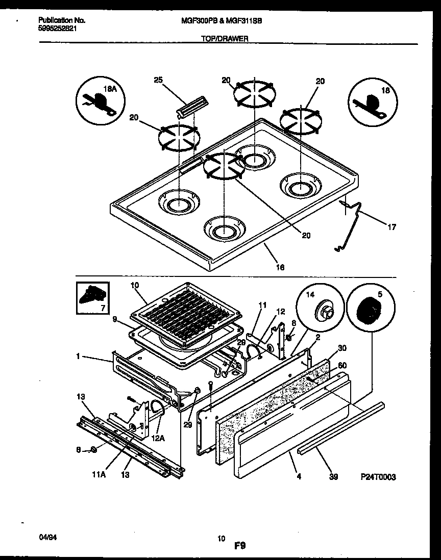 06 - COOKTOP AND BROILER DRAWER PARTS