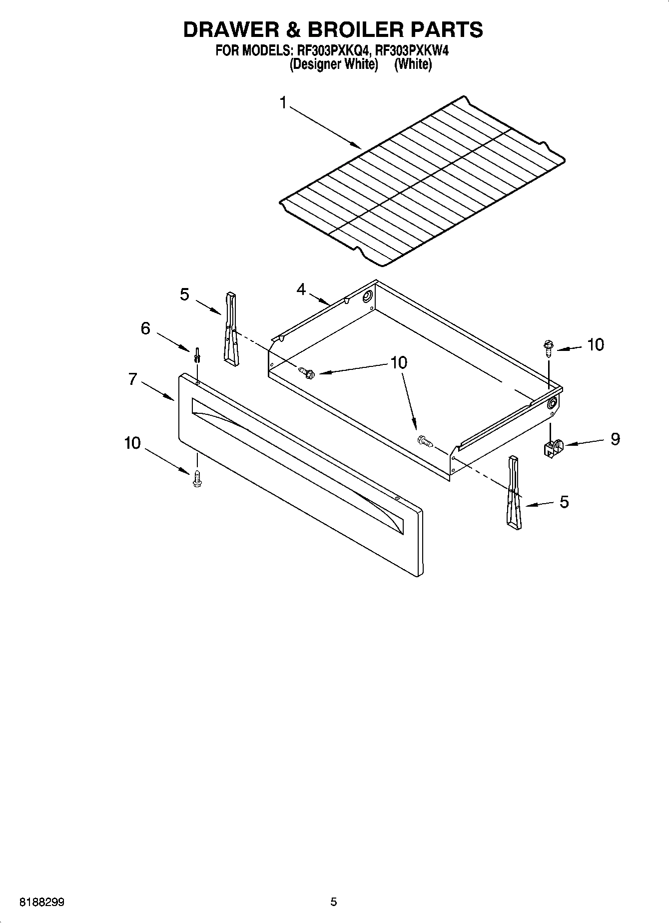 04 - DRAWER & BROILER PARTS