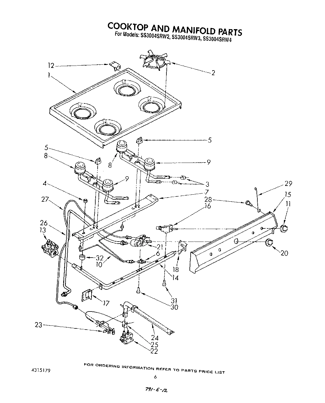 04 - COOKTOP AND MANIFOLD , LITERATURE A