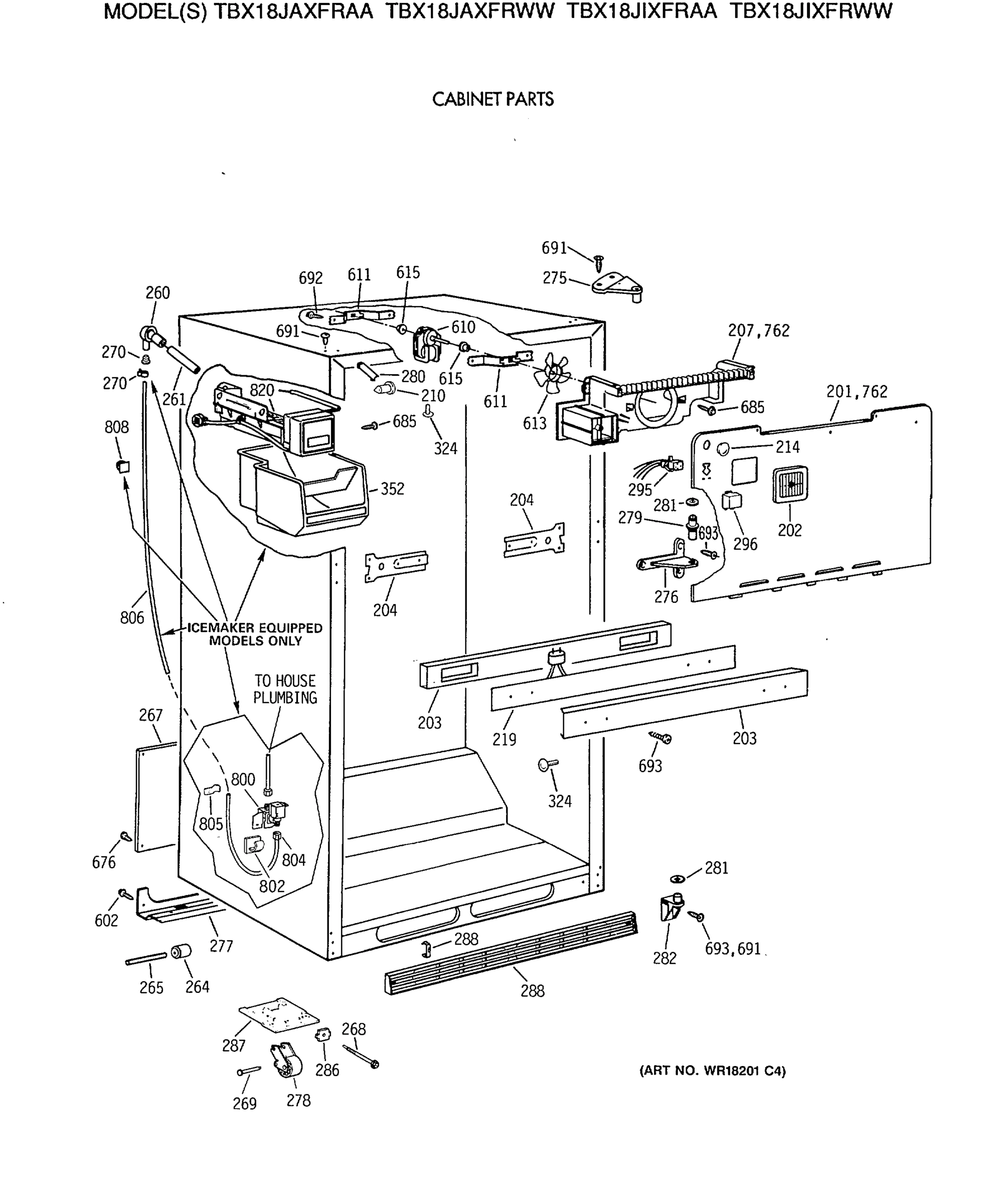 CABINET PARTS