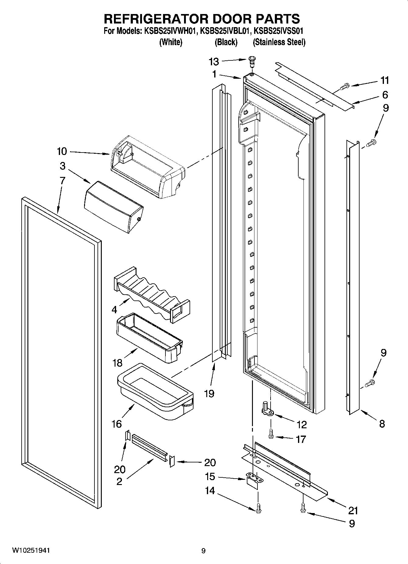06 - REFRIGERATOR DOOR PARTS