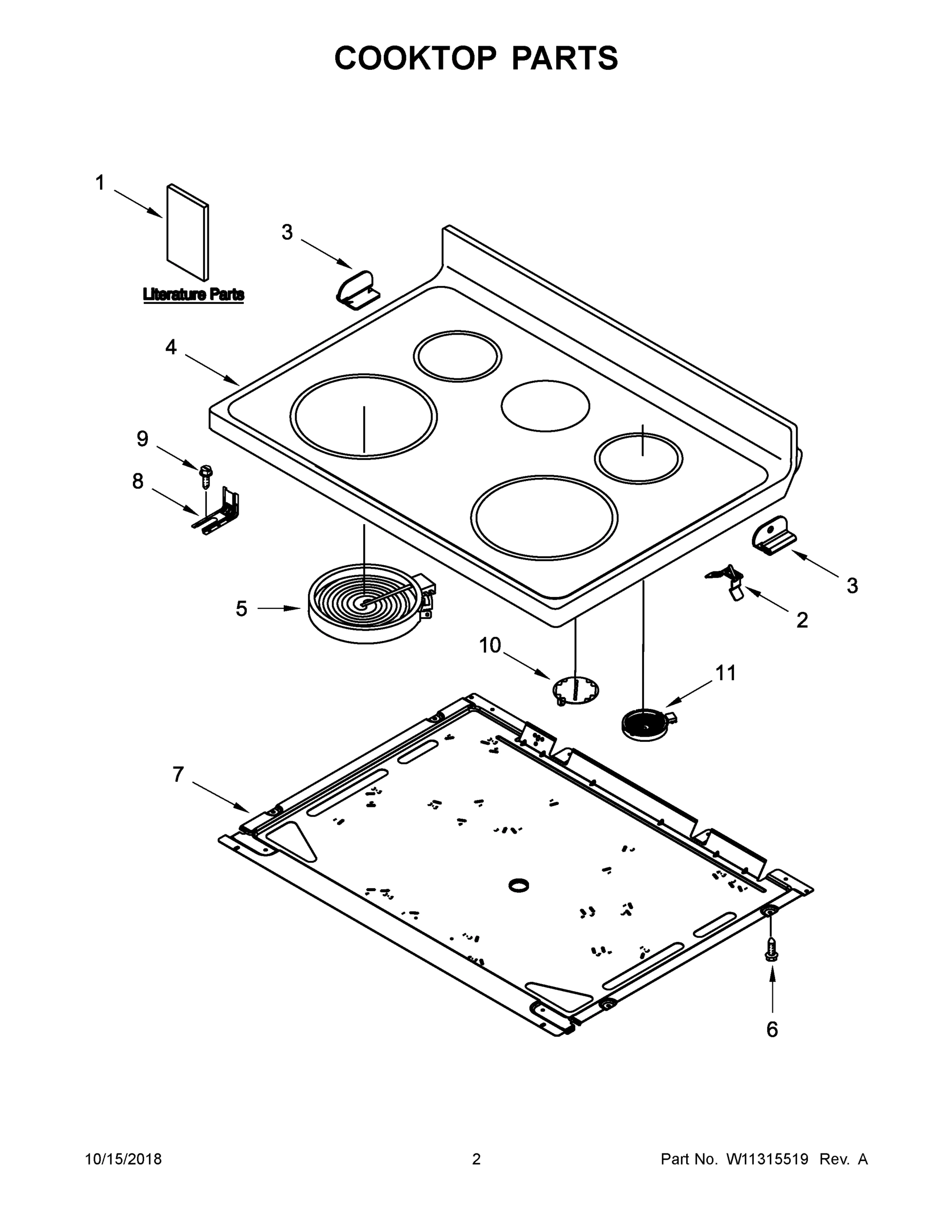 02 - COOKTOP PARTS