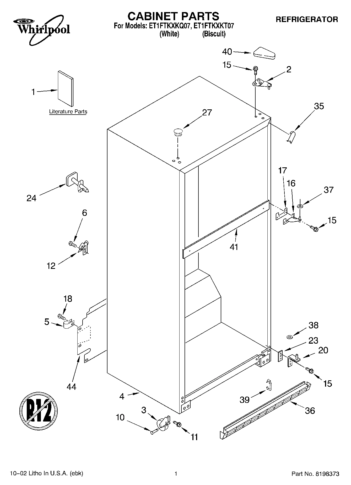 01 - CABINET, LITERATURE