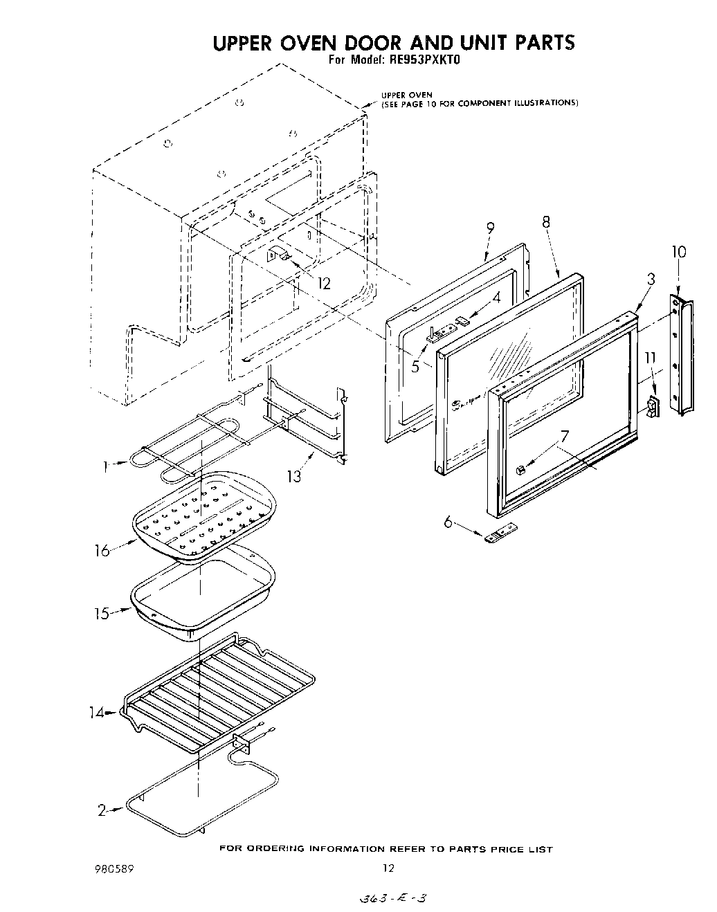 07 - UPPER OVEN DOOR AND UNIT