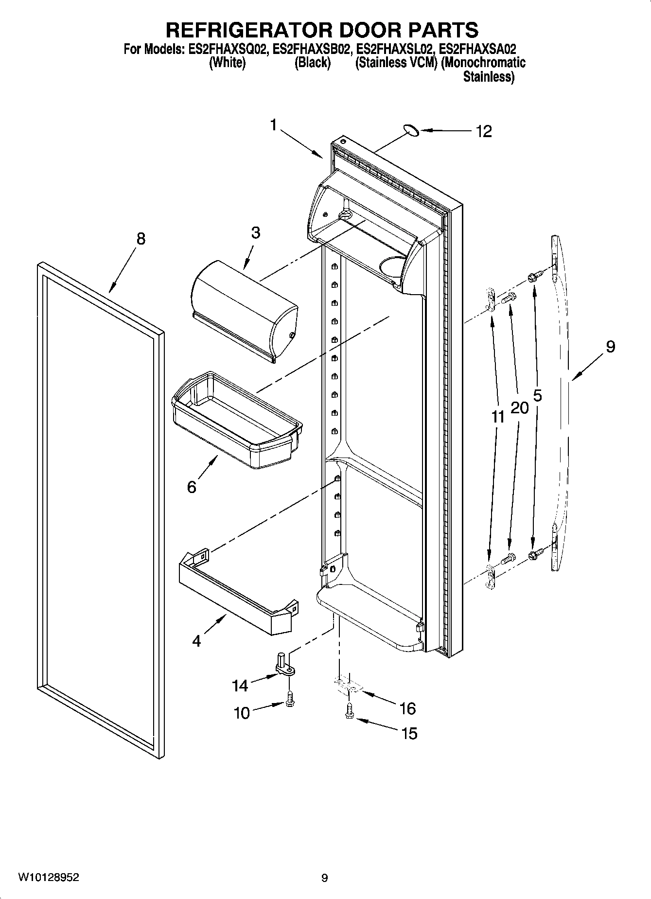 06 - REFRIGERATOR DOOR PARTS