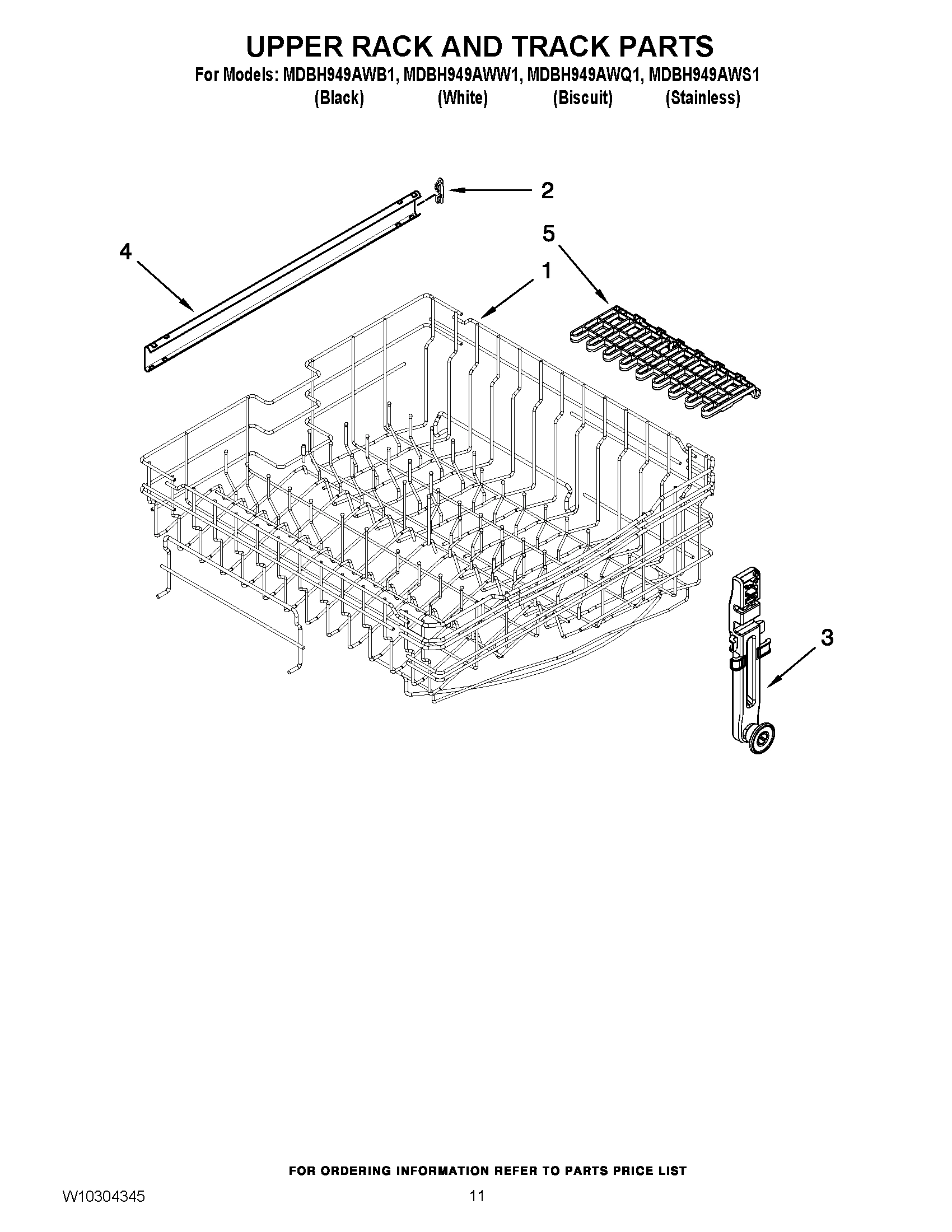 09 - UPPER RACK AND TRACK PARTS