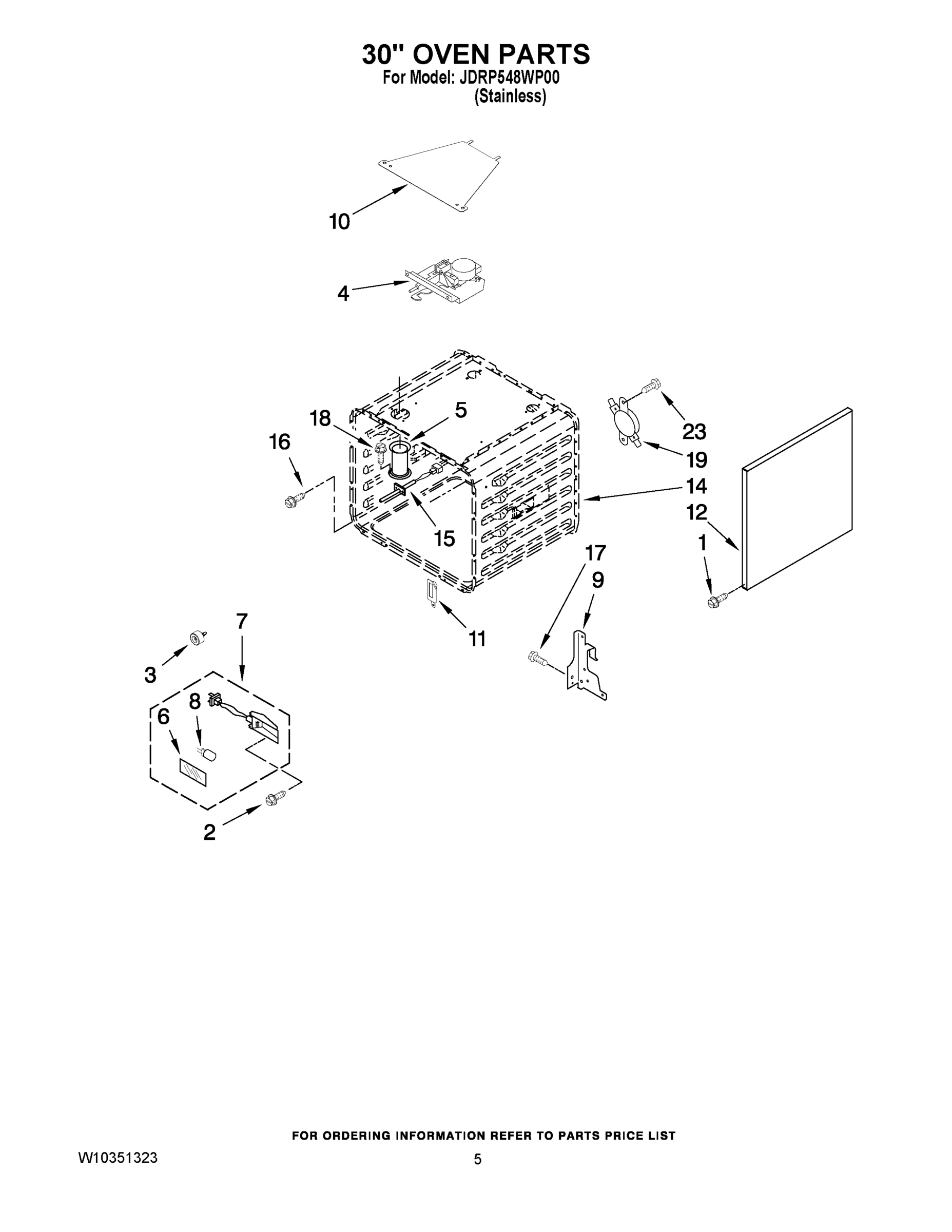 03 - 30`` OVEN PARTS