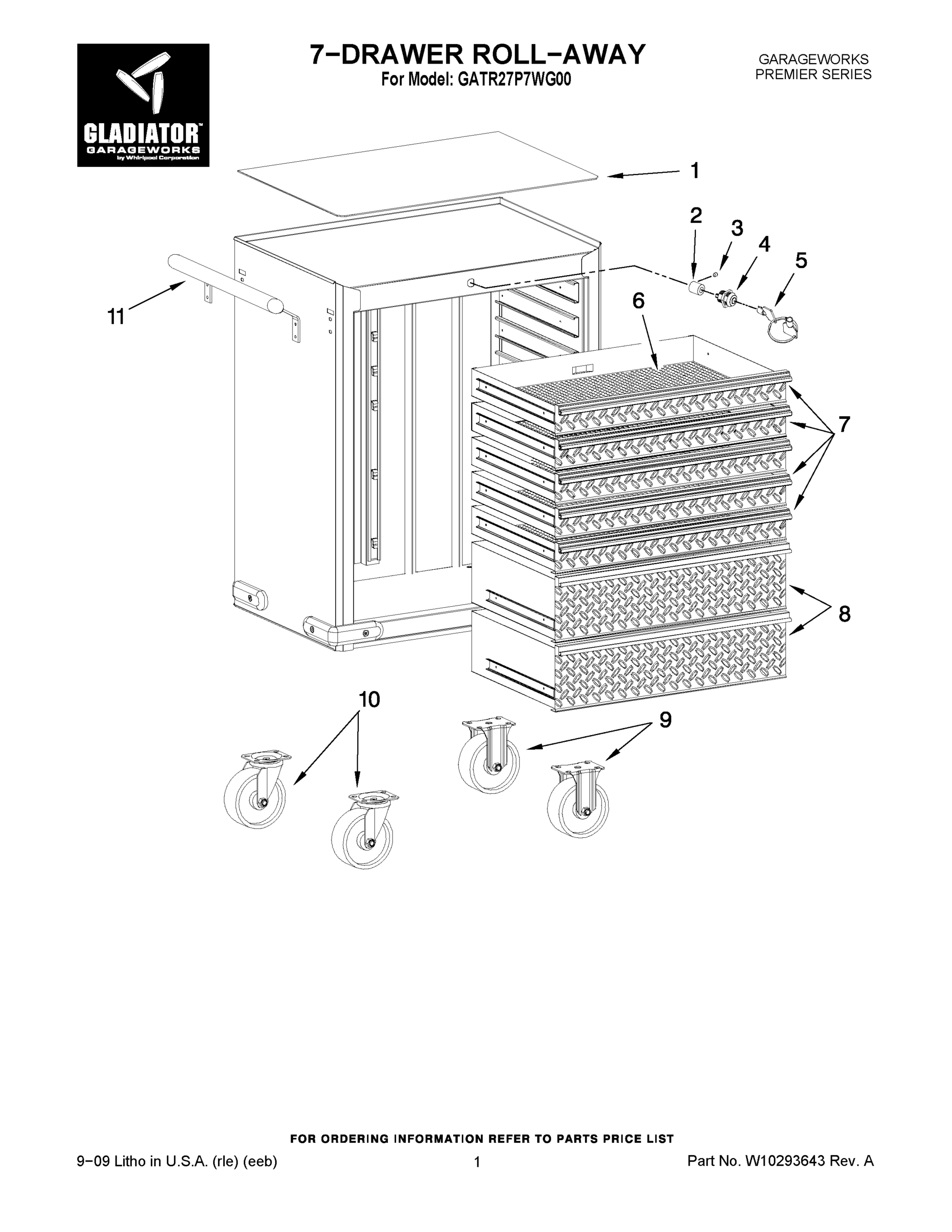 01 - 7-DRAWER ROLL-AWAY
