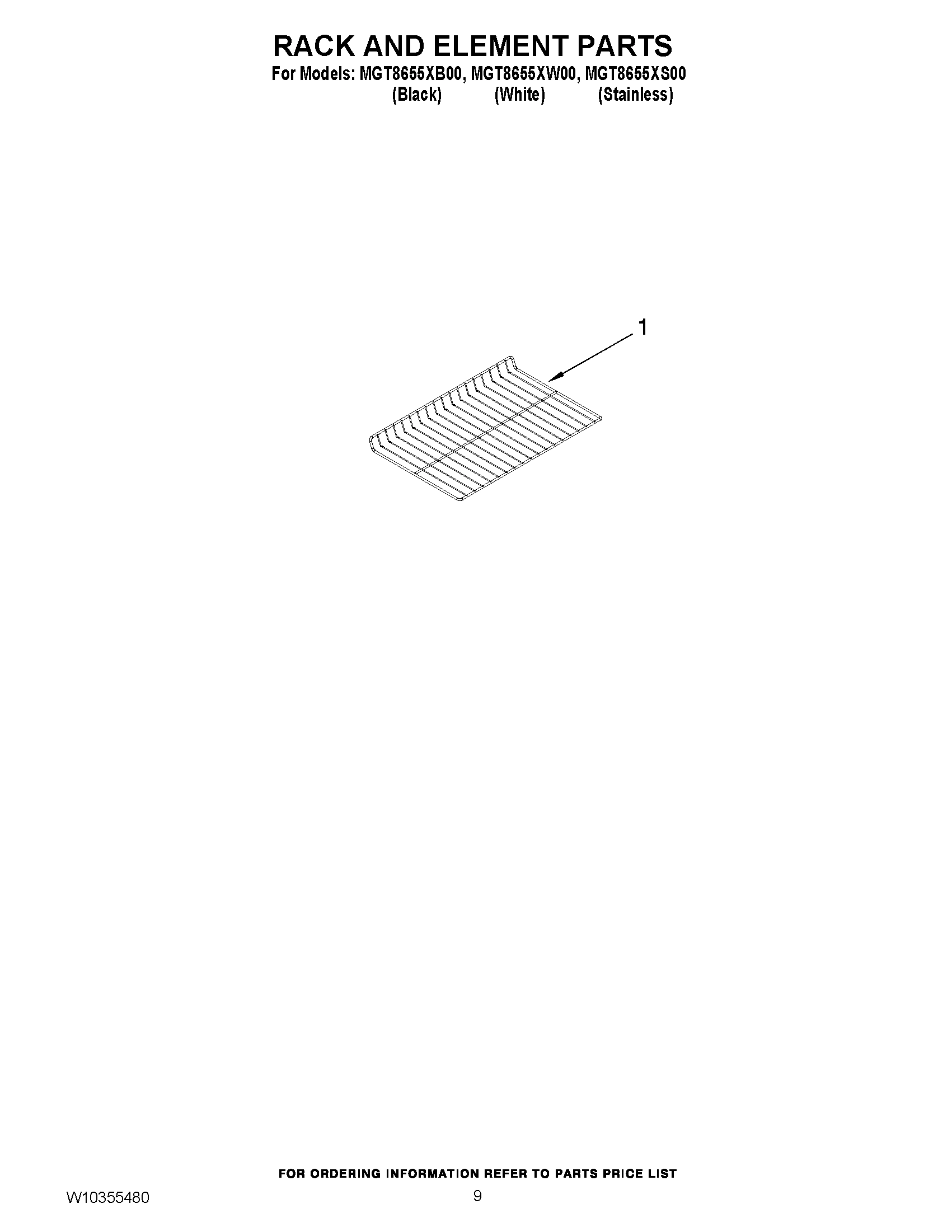 07 - RACK AND ELEMENT PARTS